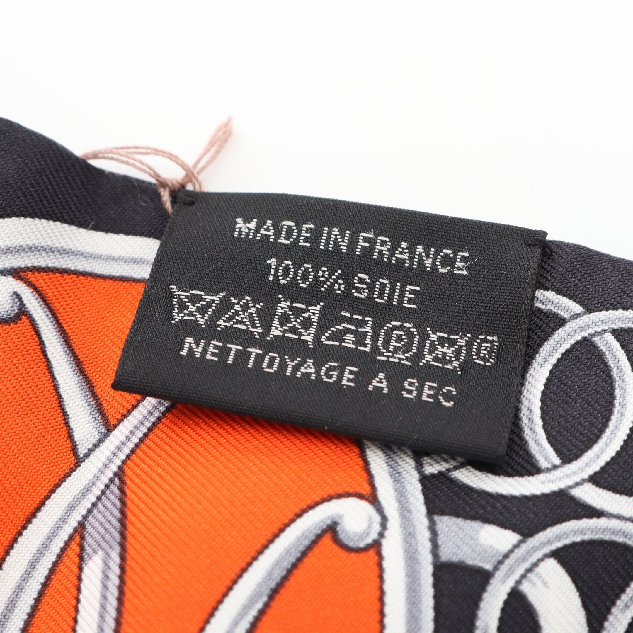 Hermes Hermes Twilly Lift Profile Ribbon Scarf Silk Black Multicolor Size ONE SIZE - 3 Thumbnail