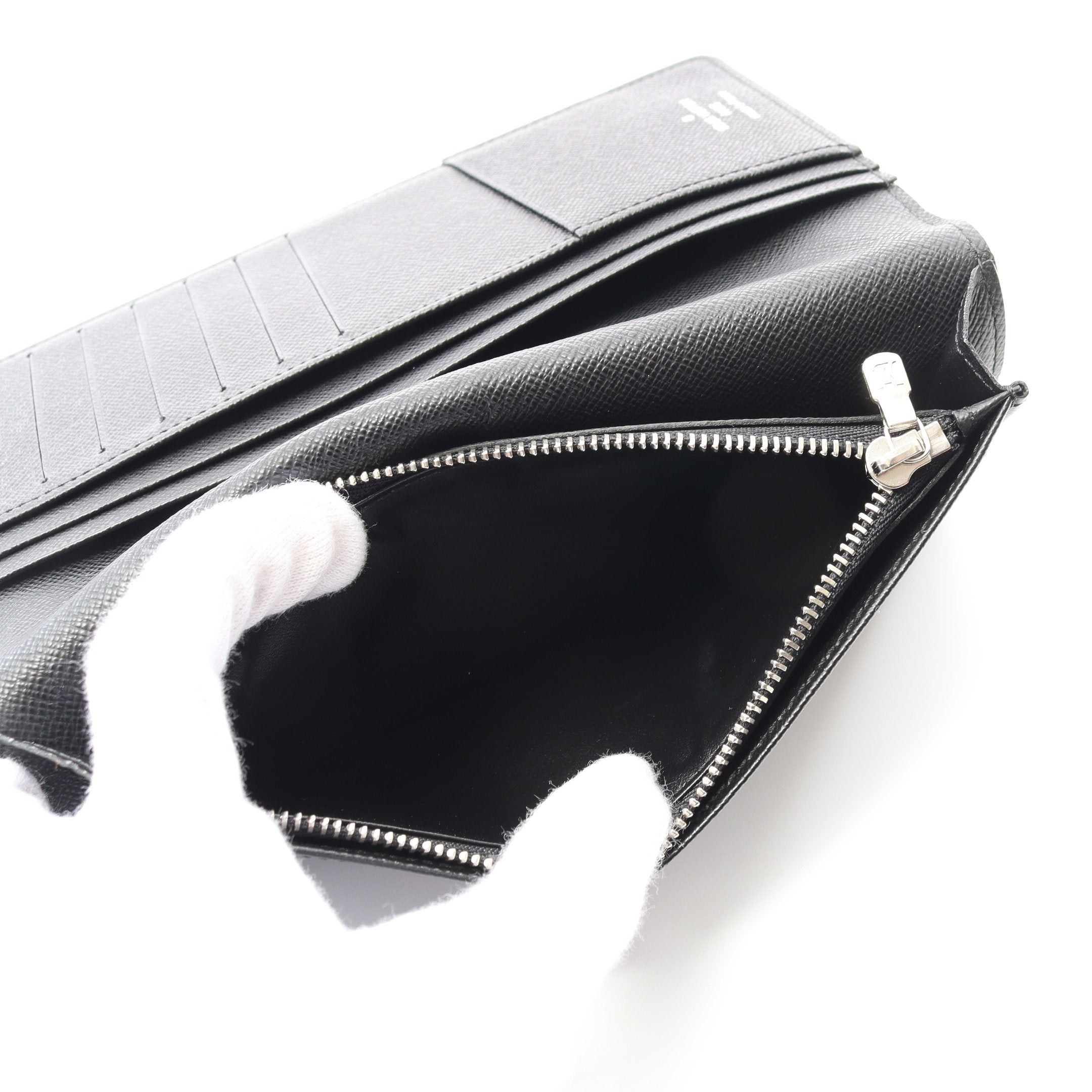 Louis Vuitton Louis Vuitton Portefeuil Brother Damier Graphite Bi-Fold Long Wallet Leather Black Size ONE SIZE - 6 Thumbnail