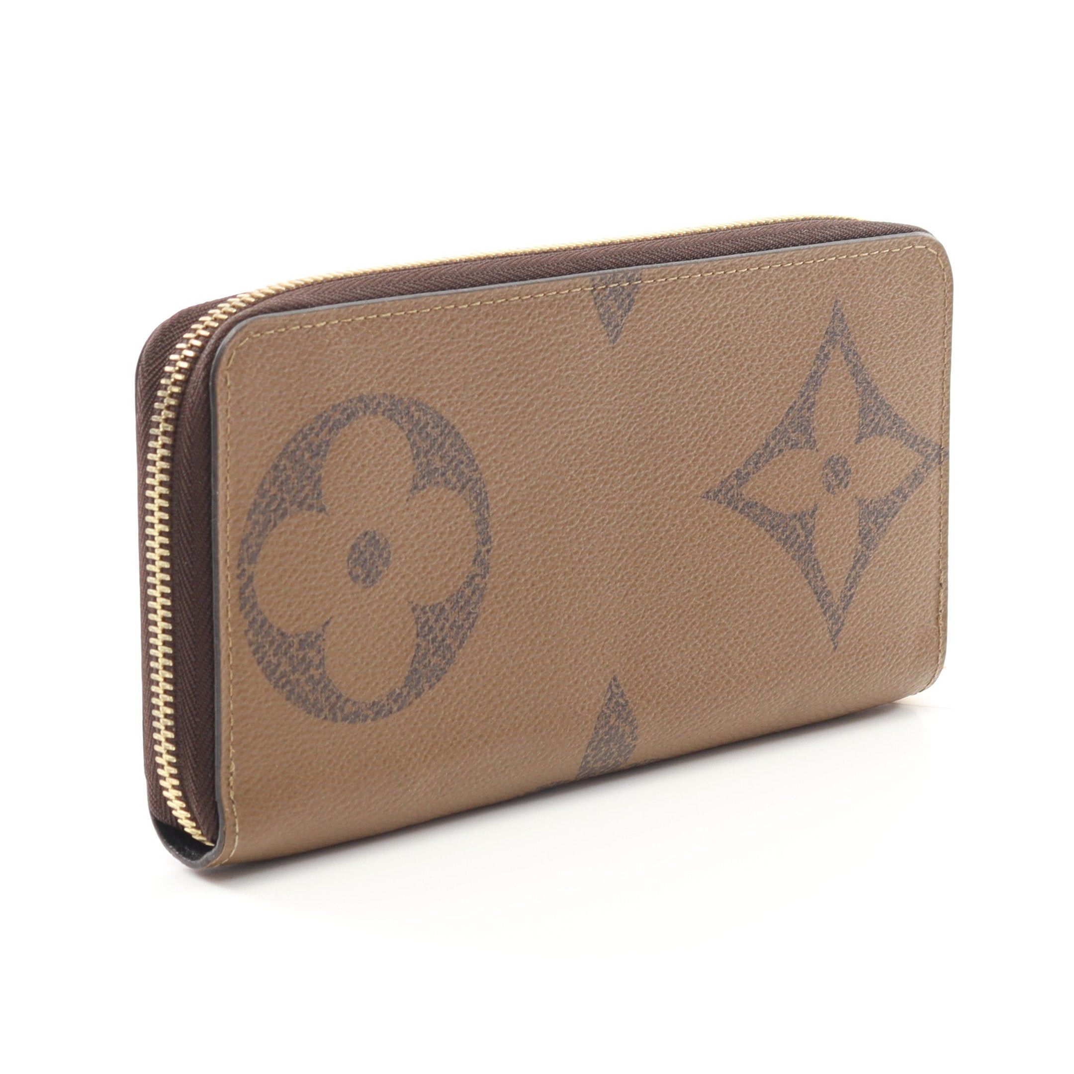 Louis Vuitton Louis Vuitton Zippy Wallet Monogram Giant Reverse Round Zipper Long Leather Light Brown Size ONE SIZE - 2 Thumbnail