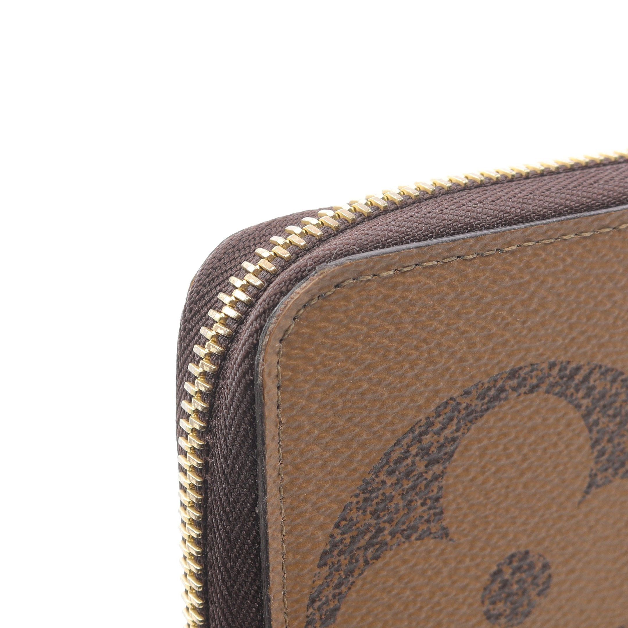 Louis Vuitton Louis Vuitton Zippy Wallet Monogram Giant Reverse Round Zipper Long Leather Light Brown Size ONE SIZE - 10 Thumbnail