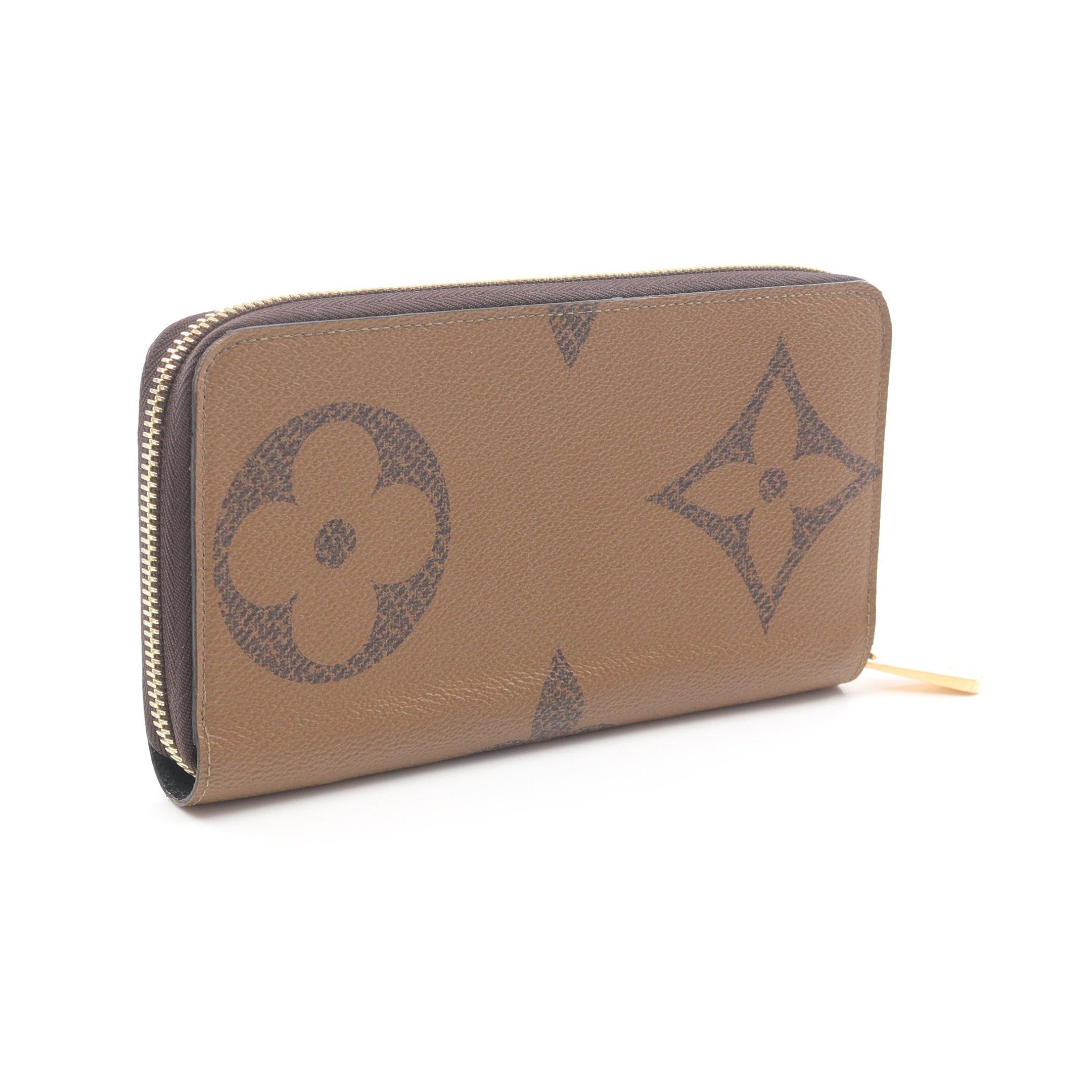 Louis Vuitton Louis Vuitton Zippy Wallet Monogram Giant Reverse Round Zipper Long Leather Light Brown Size ONE SIZE - 2 Thumbnail