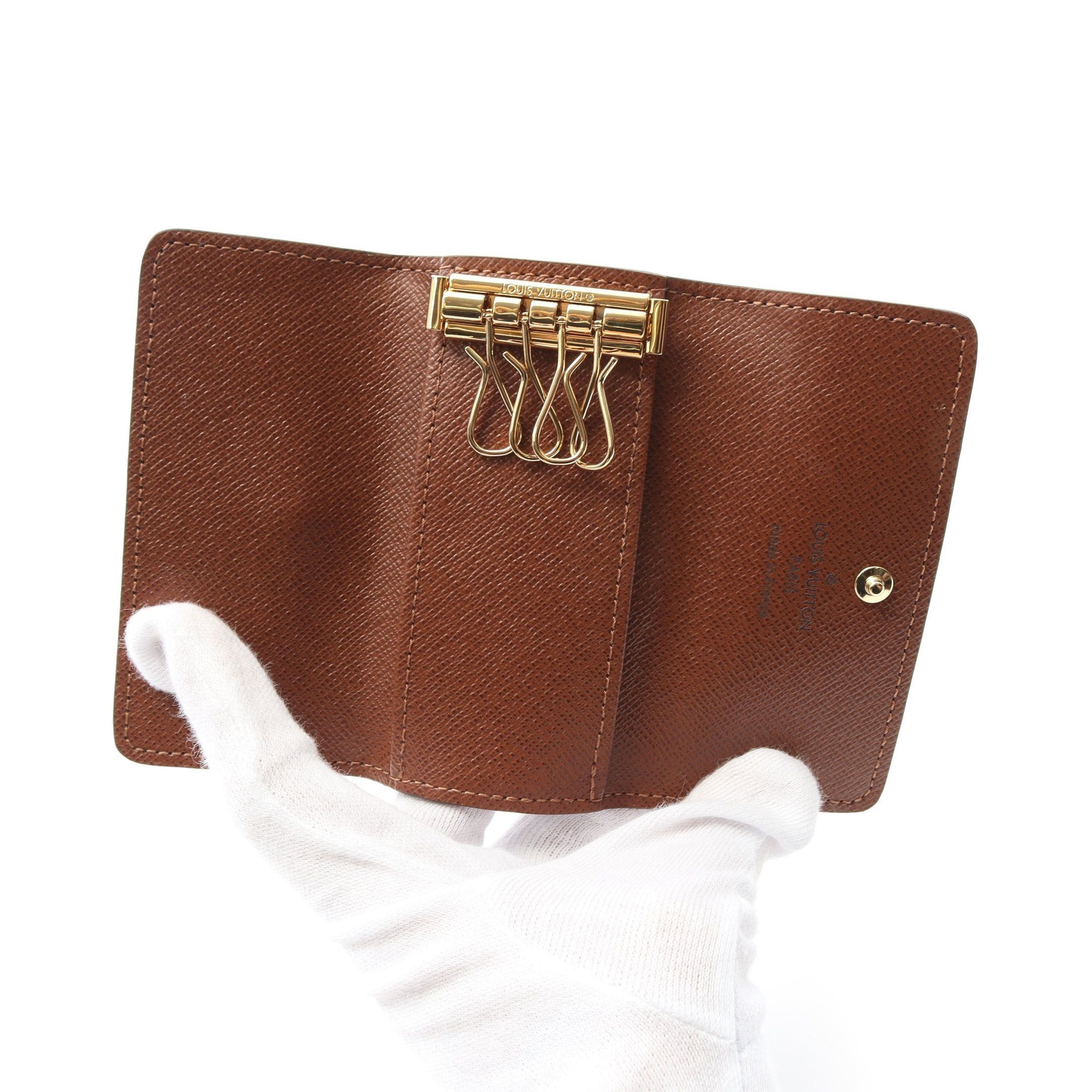Louis Vuitton Louis Vuitton Multicle 4 Monogram Ring Chain Key Case Brown Size ONE SIZE - 3 Thumbnail