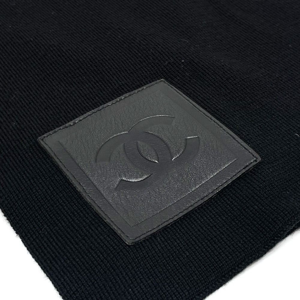 Chanel Chanel Sports Cc Coma Mark Scarf Wool/Cashmere Unisex Black×Fluorescent Green Size ONE SIZE - 9 Thumbnail