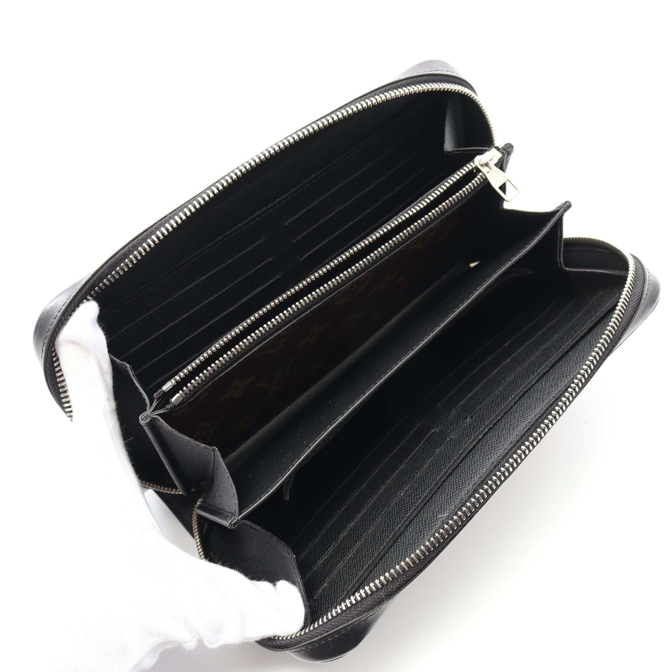 Louis Vuitton Louis Vuitton Zippy Xl Monogram Macassar Travel Case Round Zipper Long Wallet Leather Brown Size ONE SIZE - 3 Thumbnail