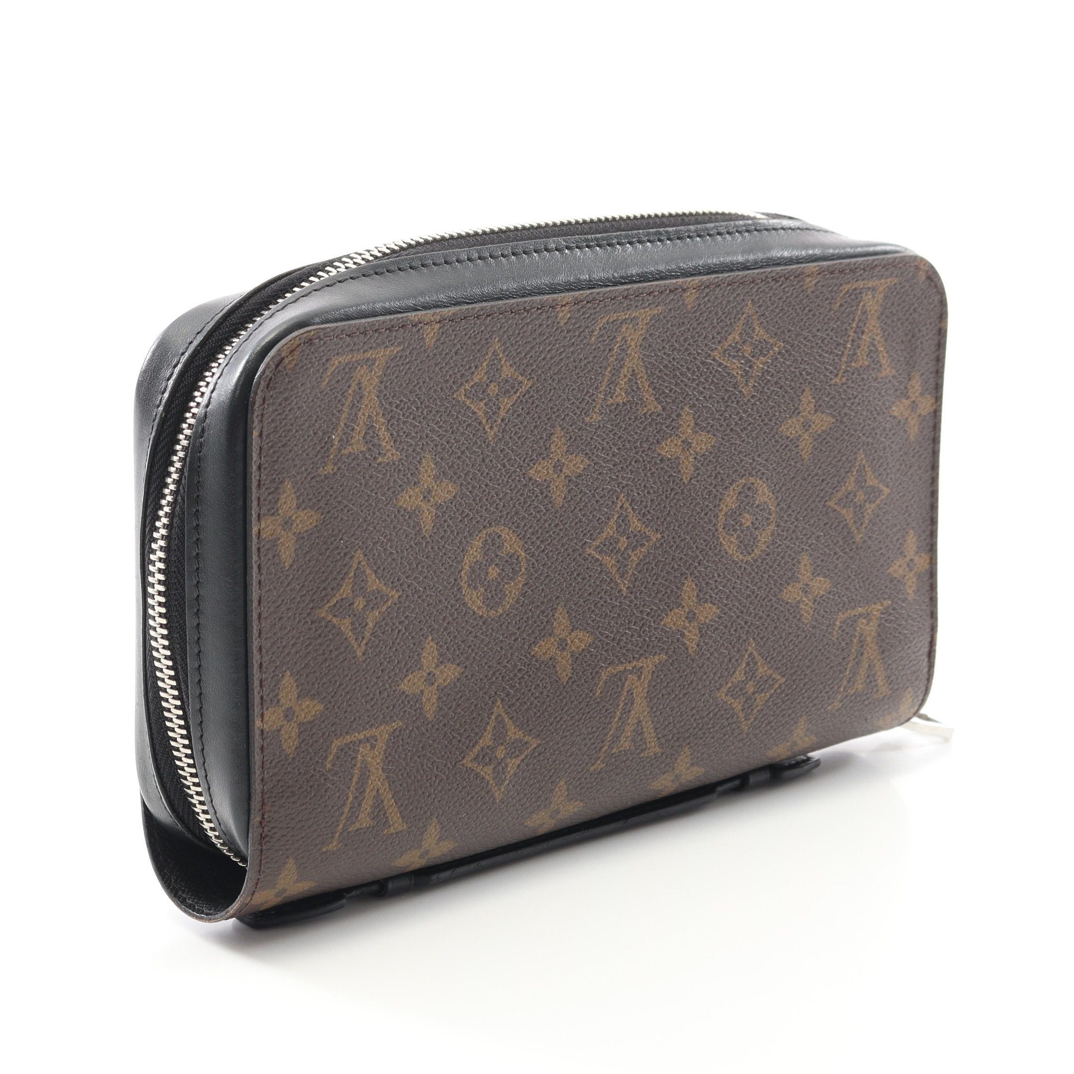 Louis Vuitton Louis Vuitton Zippy Xl Monogram Macassar Travel Case Round Zipper Long Wallet Leather Brown Size ONE SIZE - 2 Thumbnail
