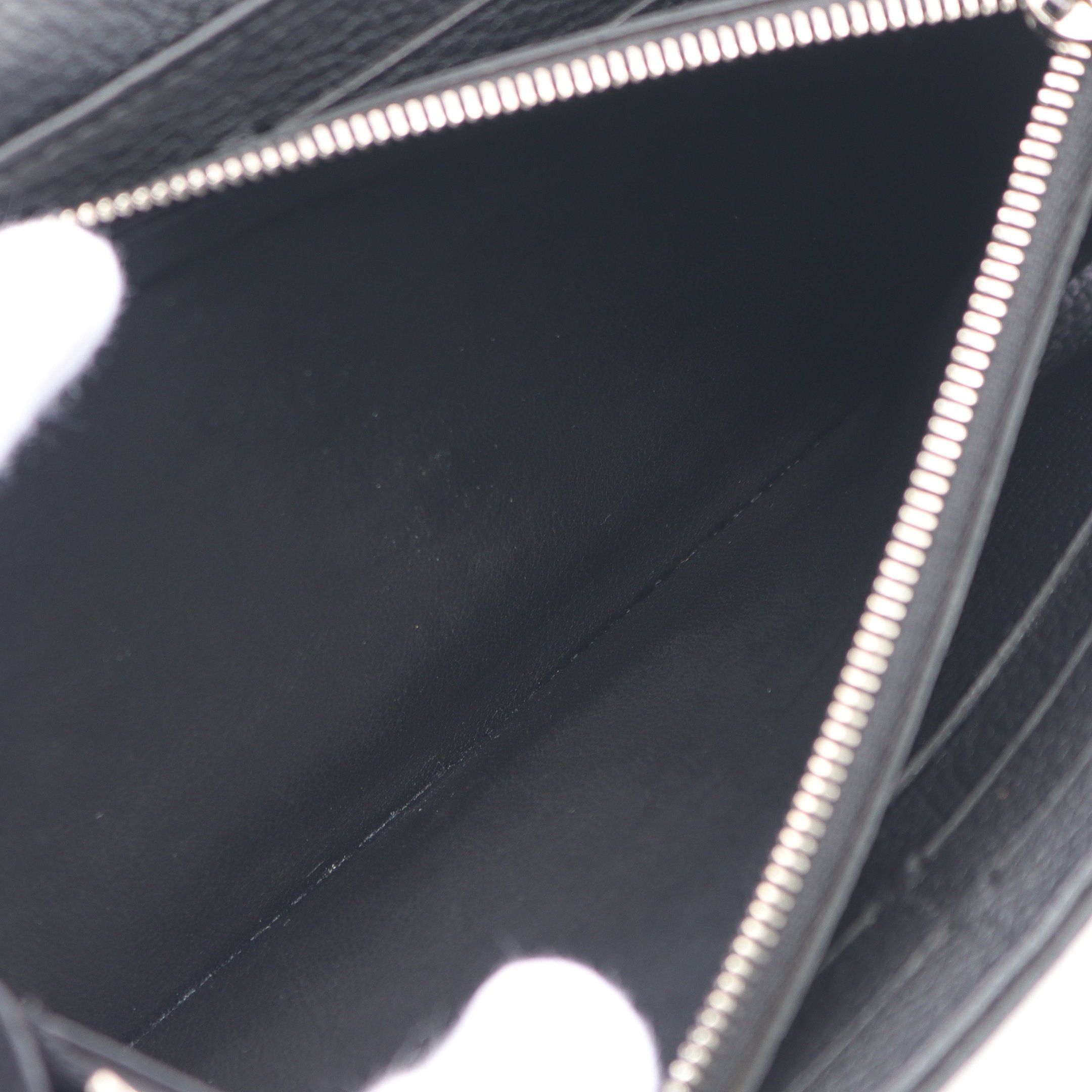 Louis Vuitton Louis Vuitton Portefeuil Iris Mahina Noir Bi-Fold Long Wallet Leather Black Size ONE SIZE - 7 Thumbnail