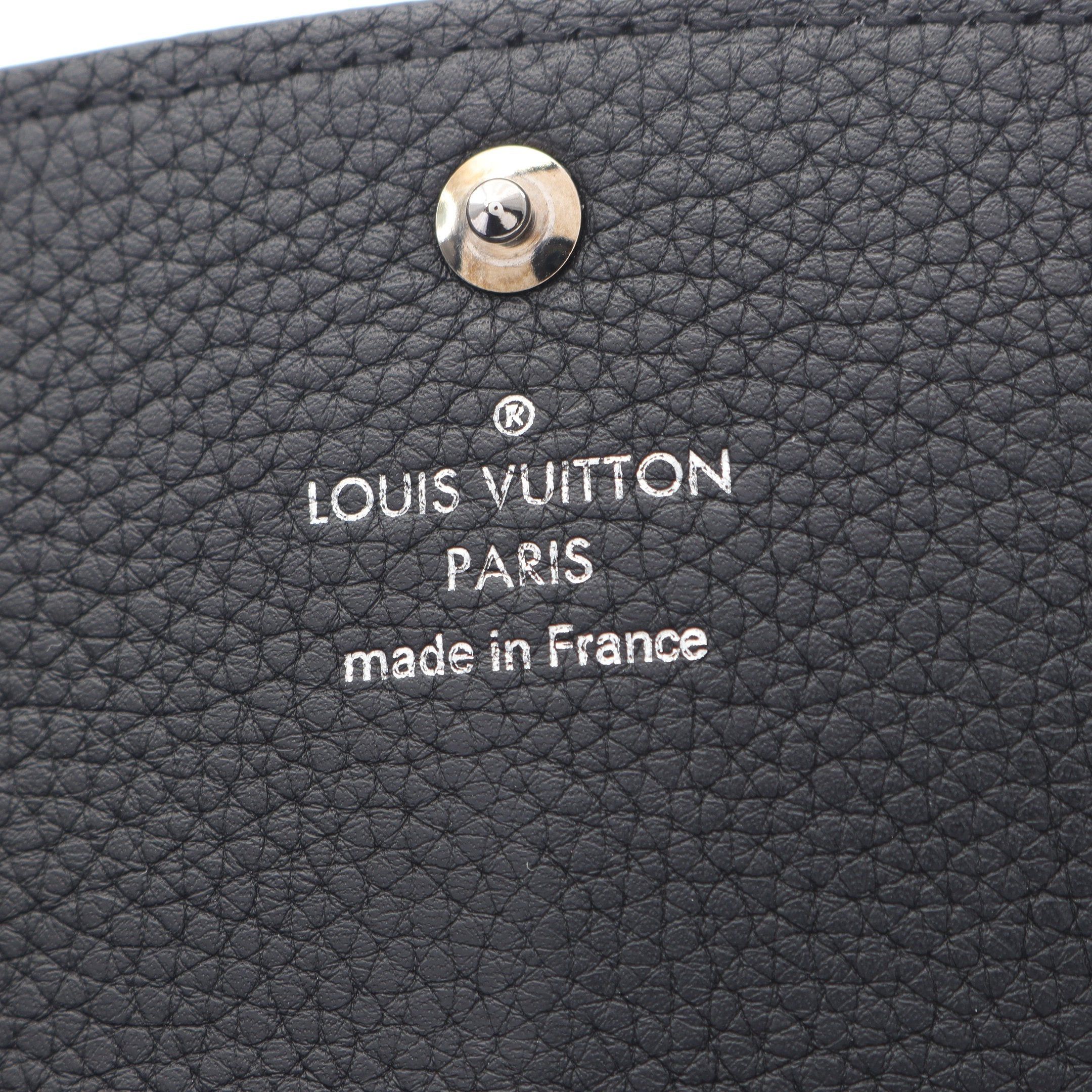 Louis Vuitton Louis Vuitton Portefeuil Iris Mahina Noir Bi-Fold Long Wallet Leather Black Size ONE SIZE - 4 Thumbnail