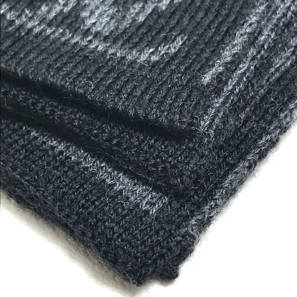 Louis Vuitton Louis Vuitton 401910 Chevron Stripe Patterned All Over Logo Scarf Wool Men Black/Gray Size ONE SIZE - 3 Thumbnail