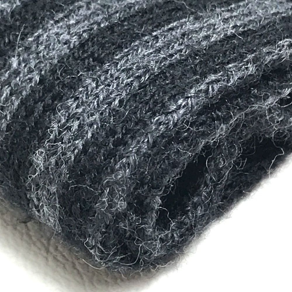 Louis Vuitton Louis Vuitton 401910 Chevron Stripe Patterned All Over Logo Scarf Wool Men Black/Gray Size ONE SIZE - 4 Thumbnail