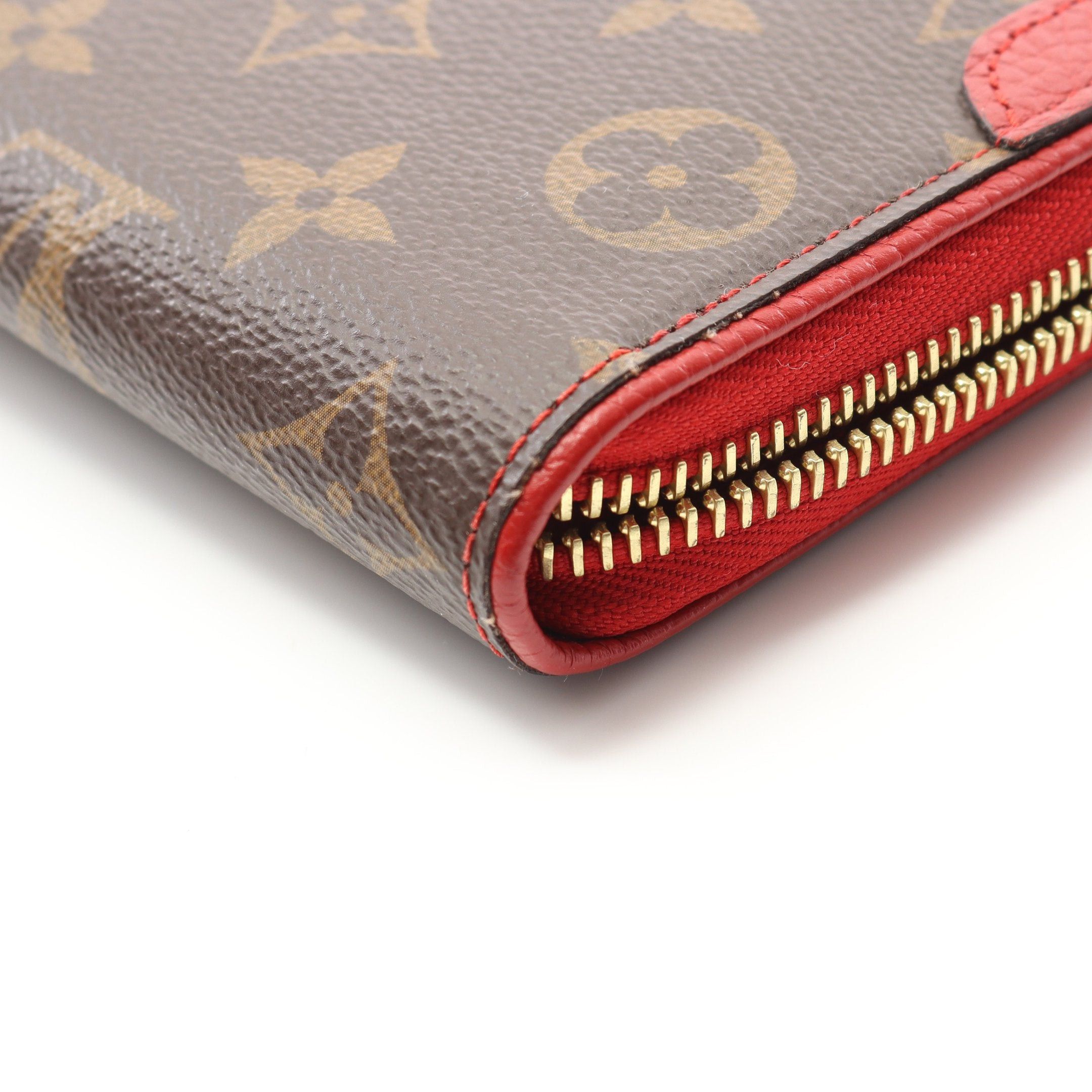 Louis Vuitton Louis Vuitton Zippy Wallet Retiro Monogram Cerise Round Zipper Long Leather Brown Red Size ONE SIZE - 7 Thumbnail