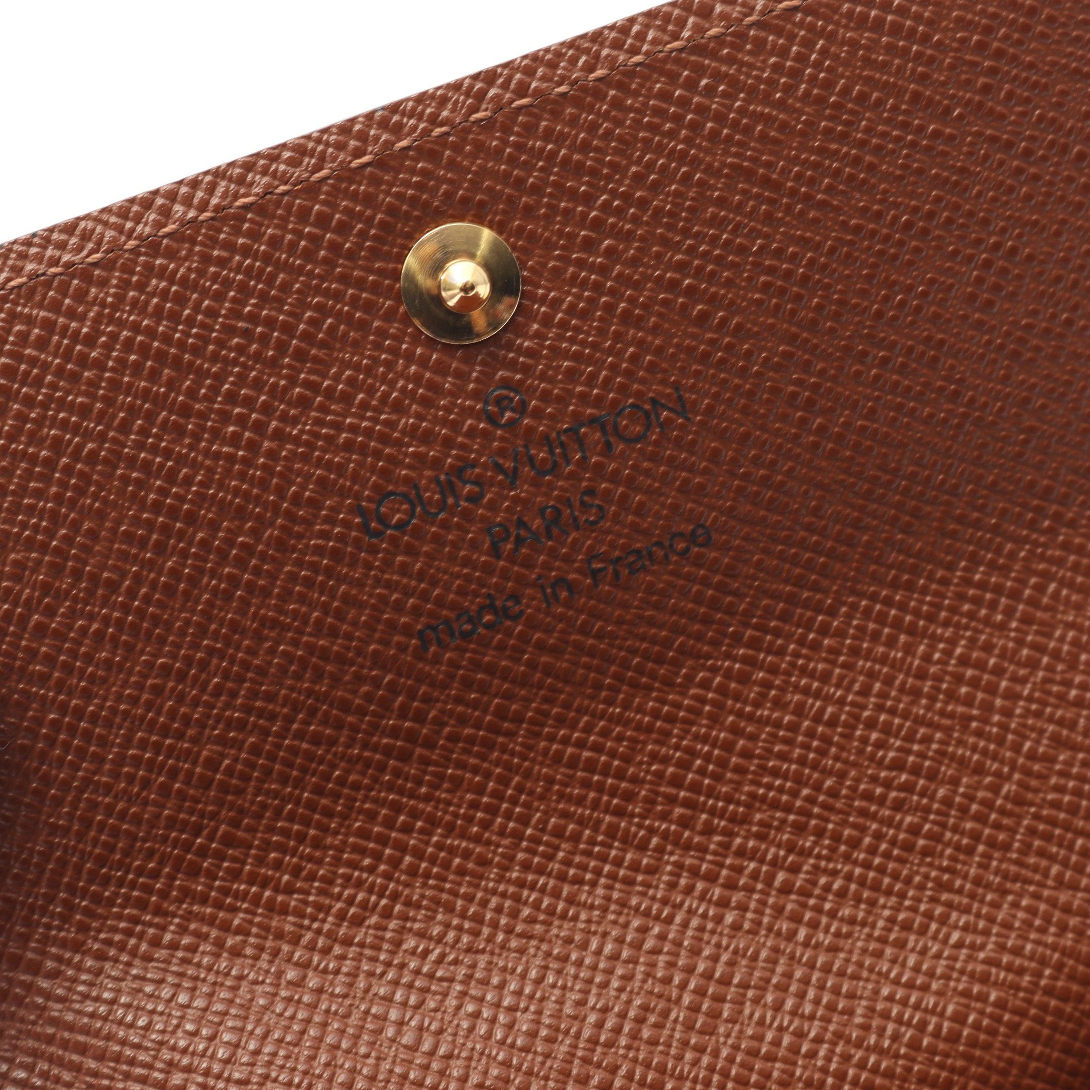 Louis Vuitton Louis Vuitton Porte-Monnaie Plastic Monogram Coin Purse Leather Brown Size ONE SIZE - 4 Thumbnail