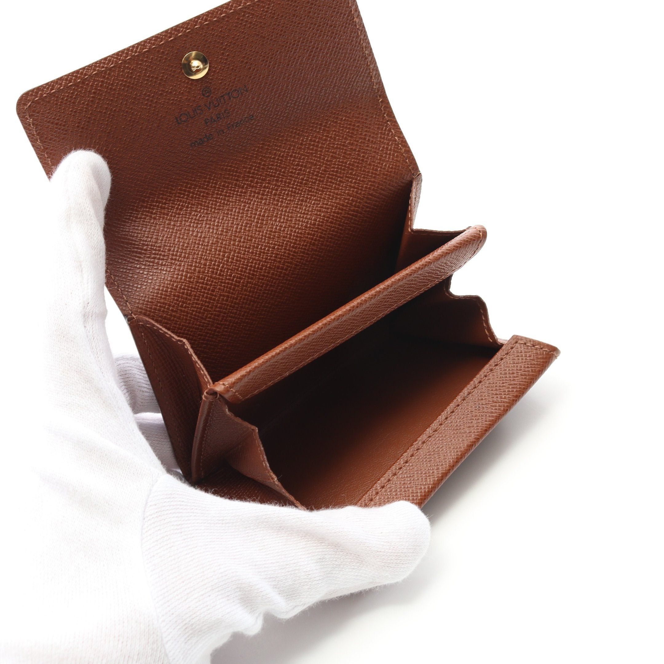 Louis Vuitton Louis Vuitton Porte-Monnaie Plastic Monogram Coin Purse Leather Brown Size ONE SIZE - 3 Thumbnail
