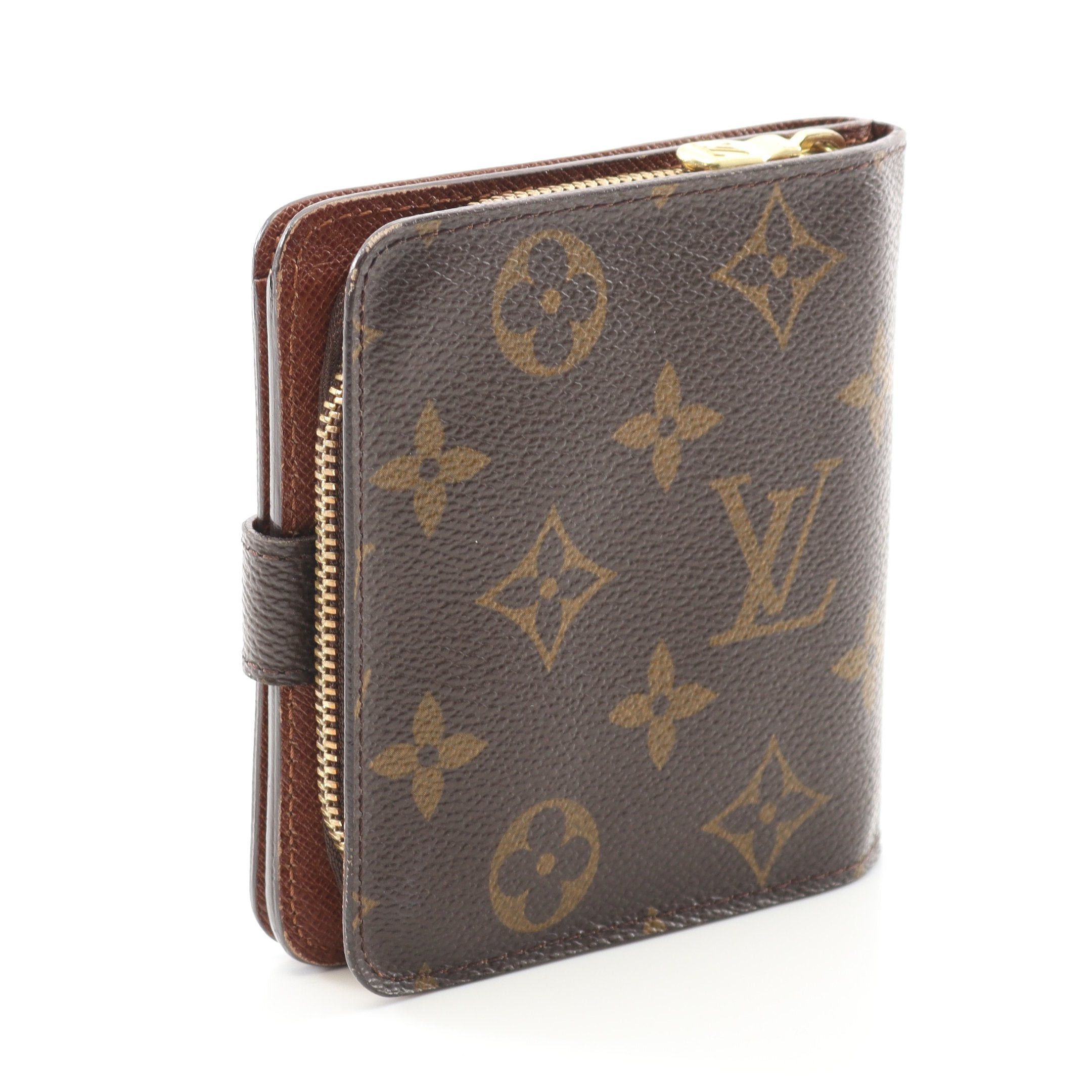 Louis Vuitton Louis Vuitton Compact Zip Monogram Bi-Fold Wallet Brown Size ONE SIZE - 2 Thumbnail