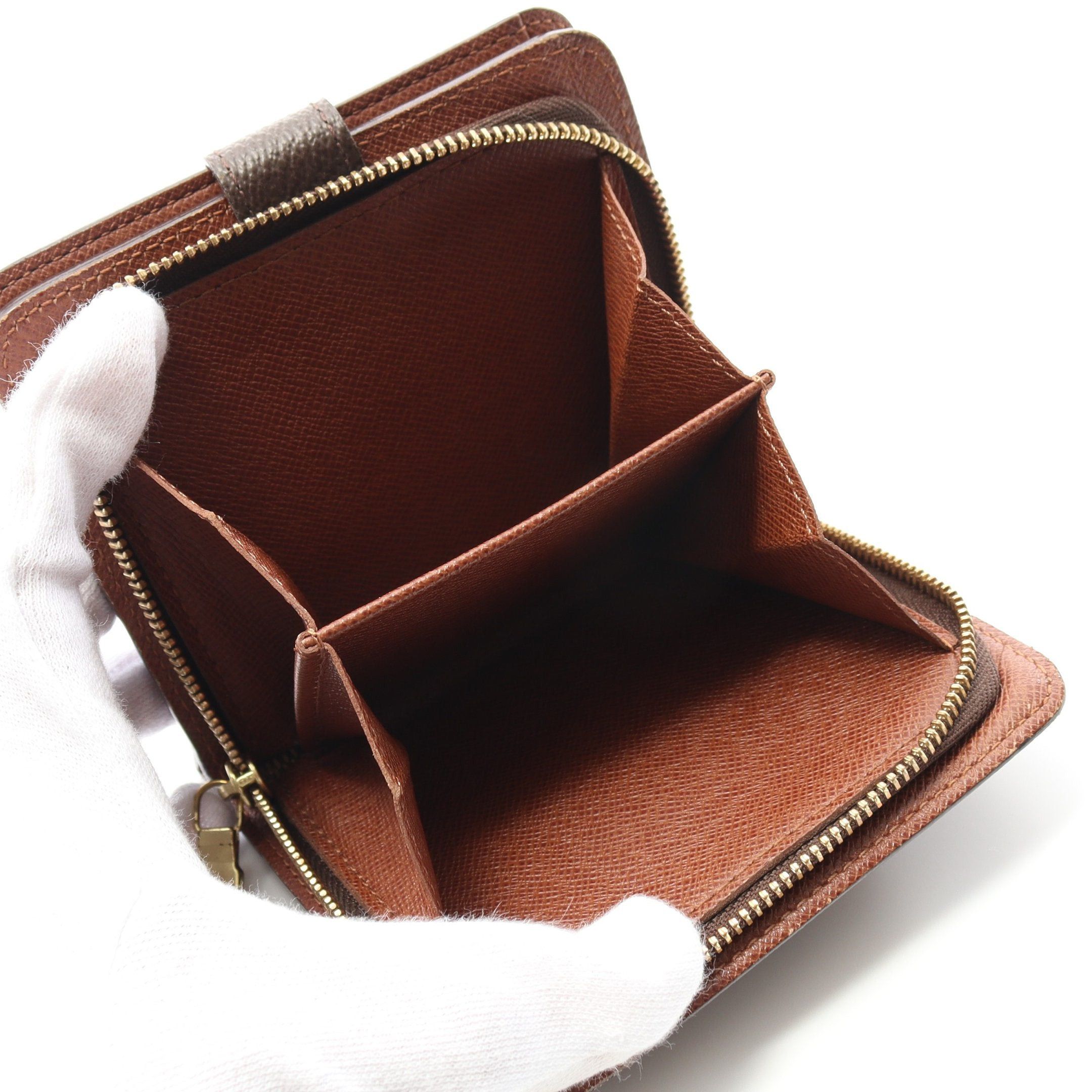 Louis Vuitton Louis Vuitton Compact Zip Monogram Bi-Fold Wallet Brown Size ONE SIZE - 7 Thumbnail