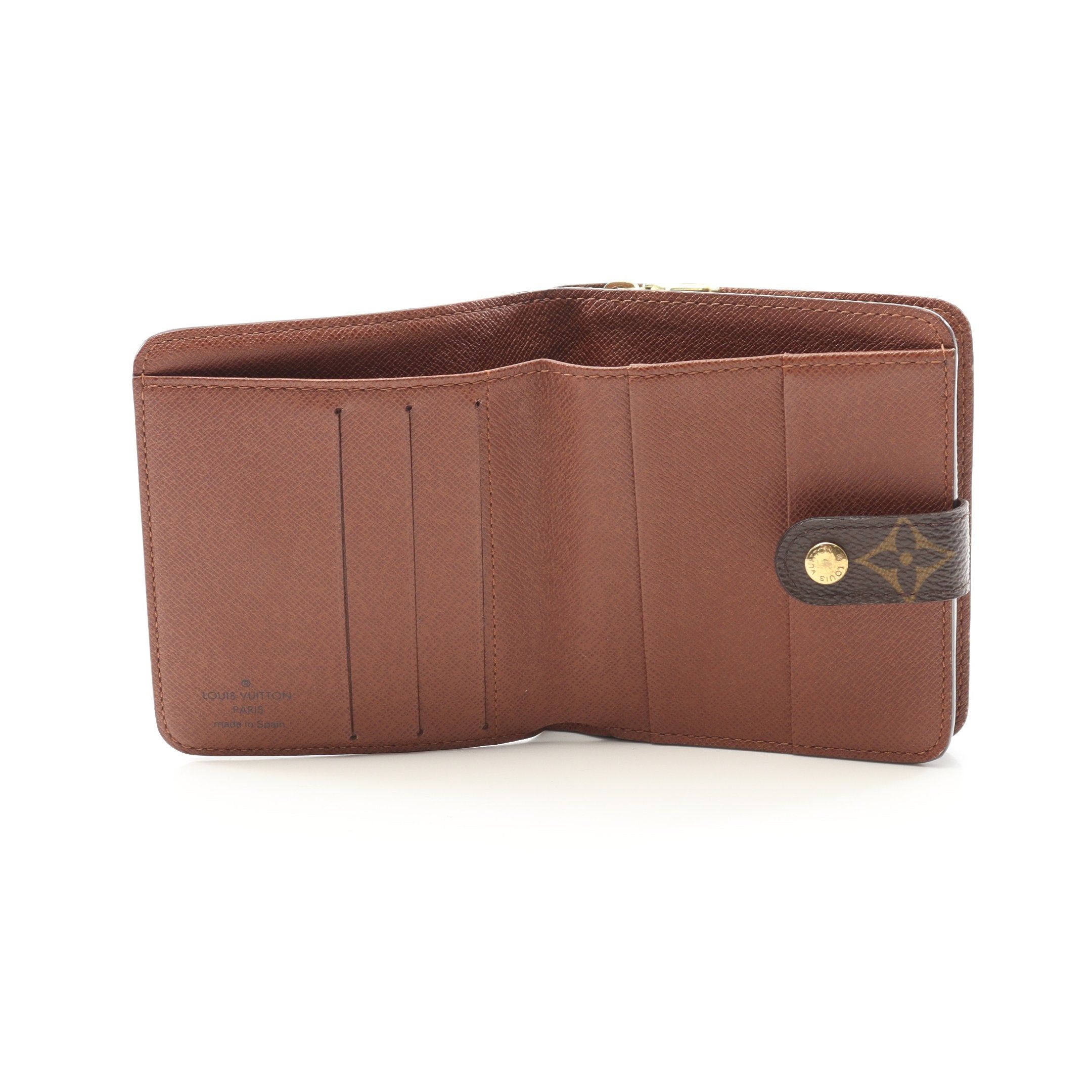 Louis Vuitton Louis Vuitton Compact Zip Monogram Bi-Fold Wallet Brown Size ONE SIZE - 3 Thumbnail
