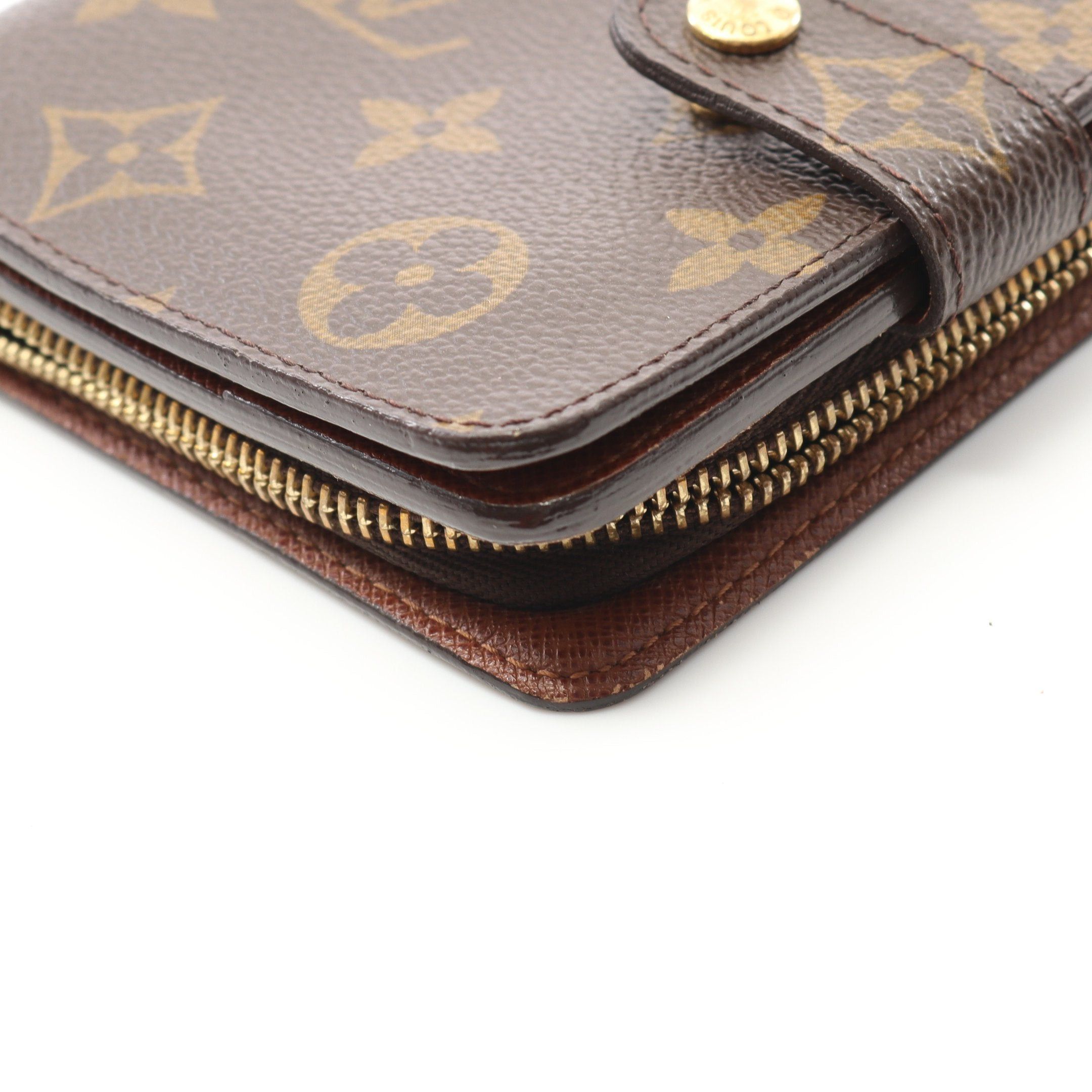 Louis Vuitton Louis Vuitton Compact Zip Monogram Bi-Fold Wallet Brown Size ONE SIZE - 10 Thumbnail