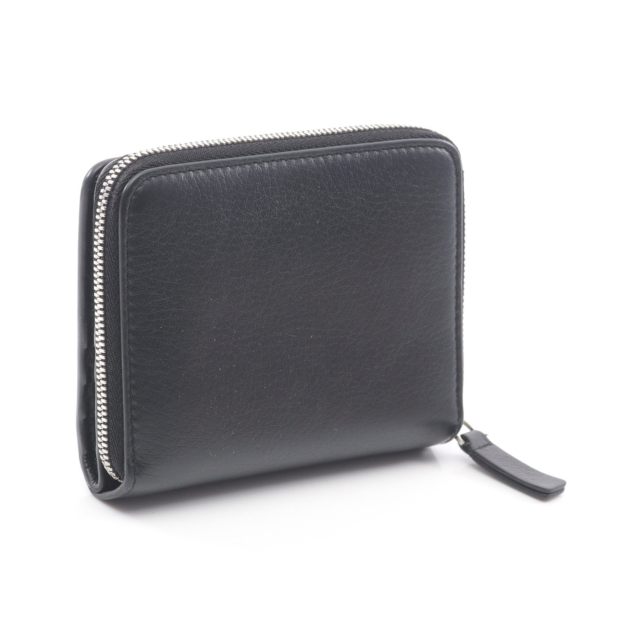 Balenciaga Balenciaga Everyday Billfold Bi-Fold Wallet Leather Black Size ONE SIZE - 2 Thumbnail