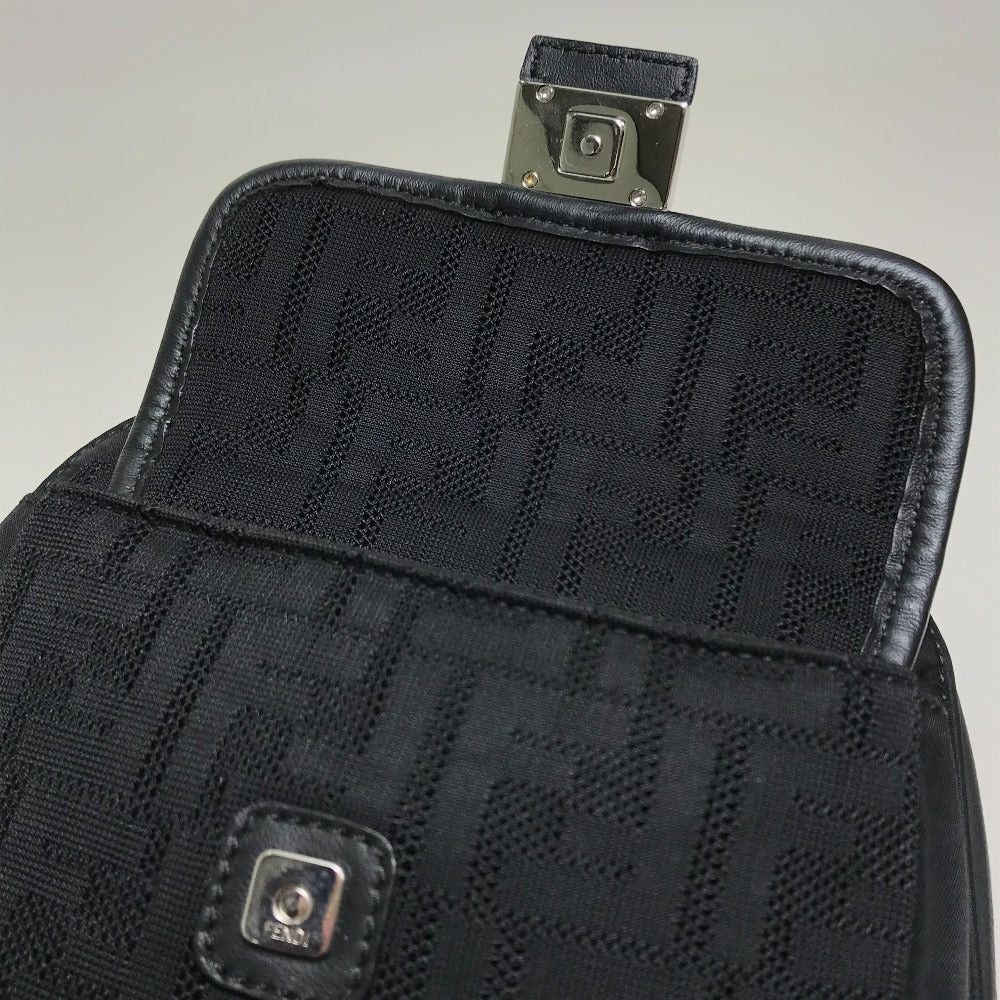Fendi Fendi 7Vz049 Belt Bag Zukka Ff Pattern Briefcase Cross Body Shoulder Fabric/Leather Men Nero Black/Red Size ONE SIZE - 8 Thumbnail