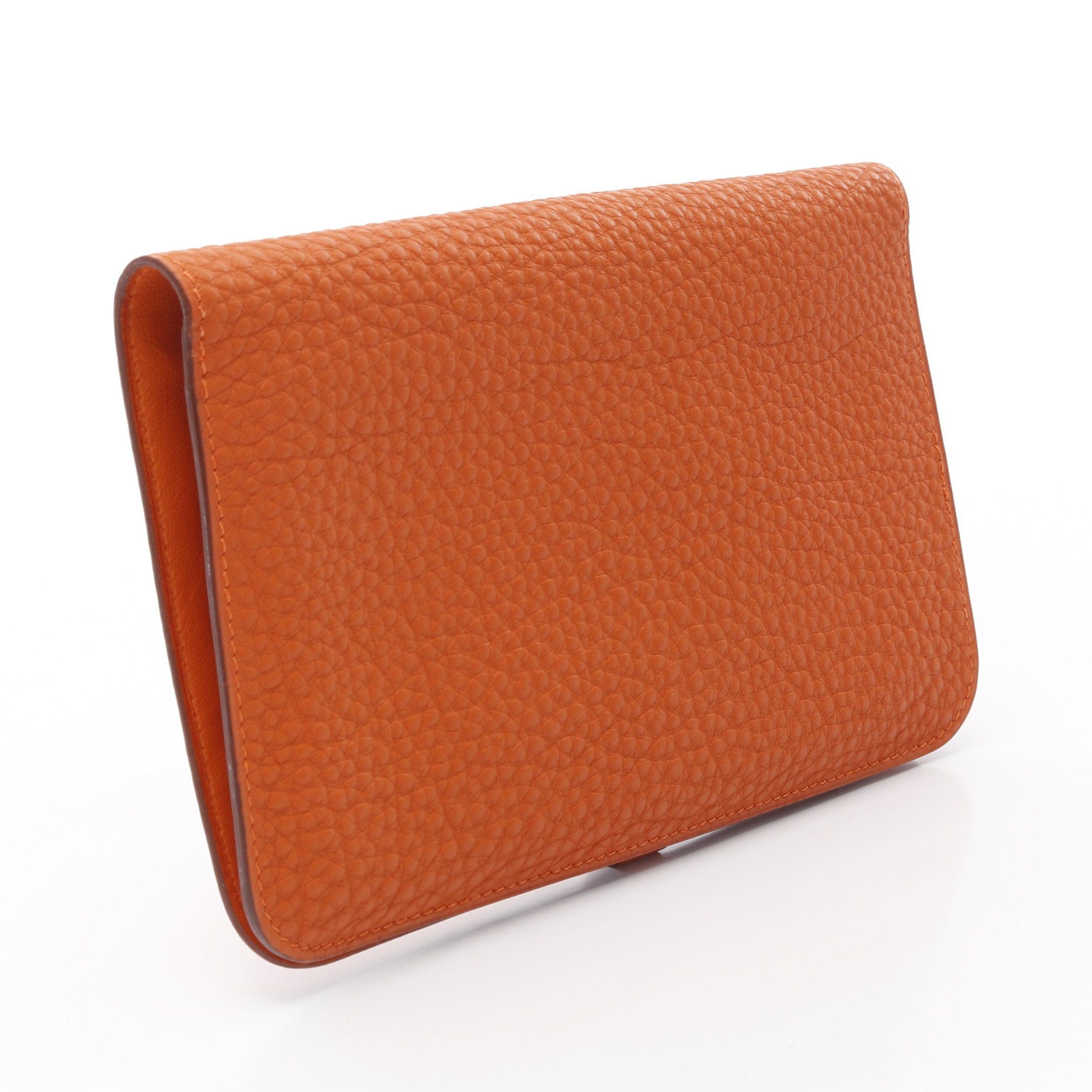Hermes Hermes Dogon Gm Bi-Fold Long Wallet Fjord Leather Orange Gold Hardware Stamp (Manufactured Around 2002) Size ONE SIZE - 2 Thumbnail
