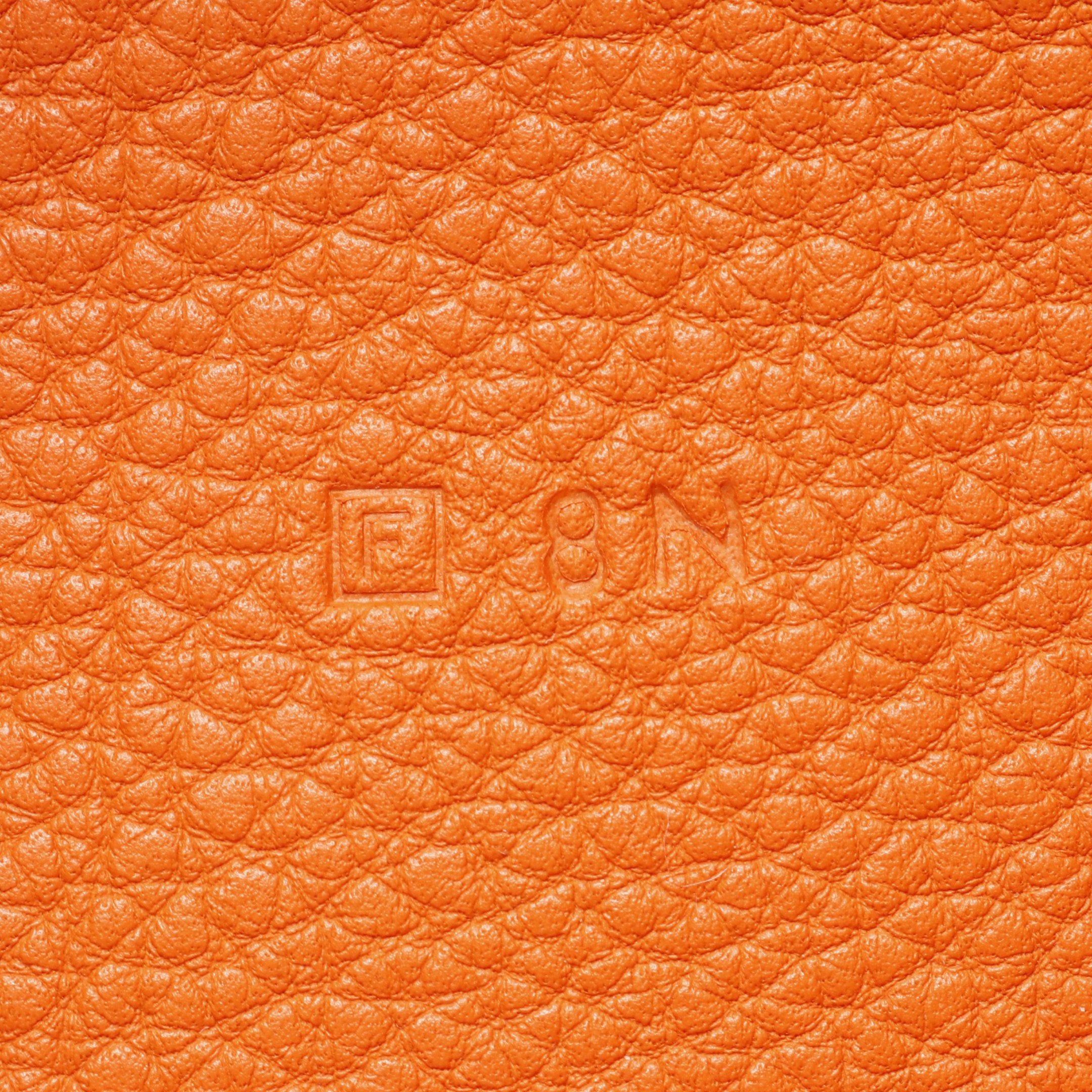 Hermes Hermes Dogon Gm Bi-Fold Long Wallet Fjord Leather Orange Gold Hardware Stamp (Manufactured Around 2002) Size ONE SIZE - 5 Thumbnail