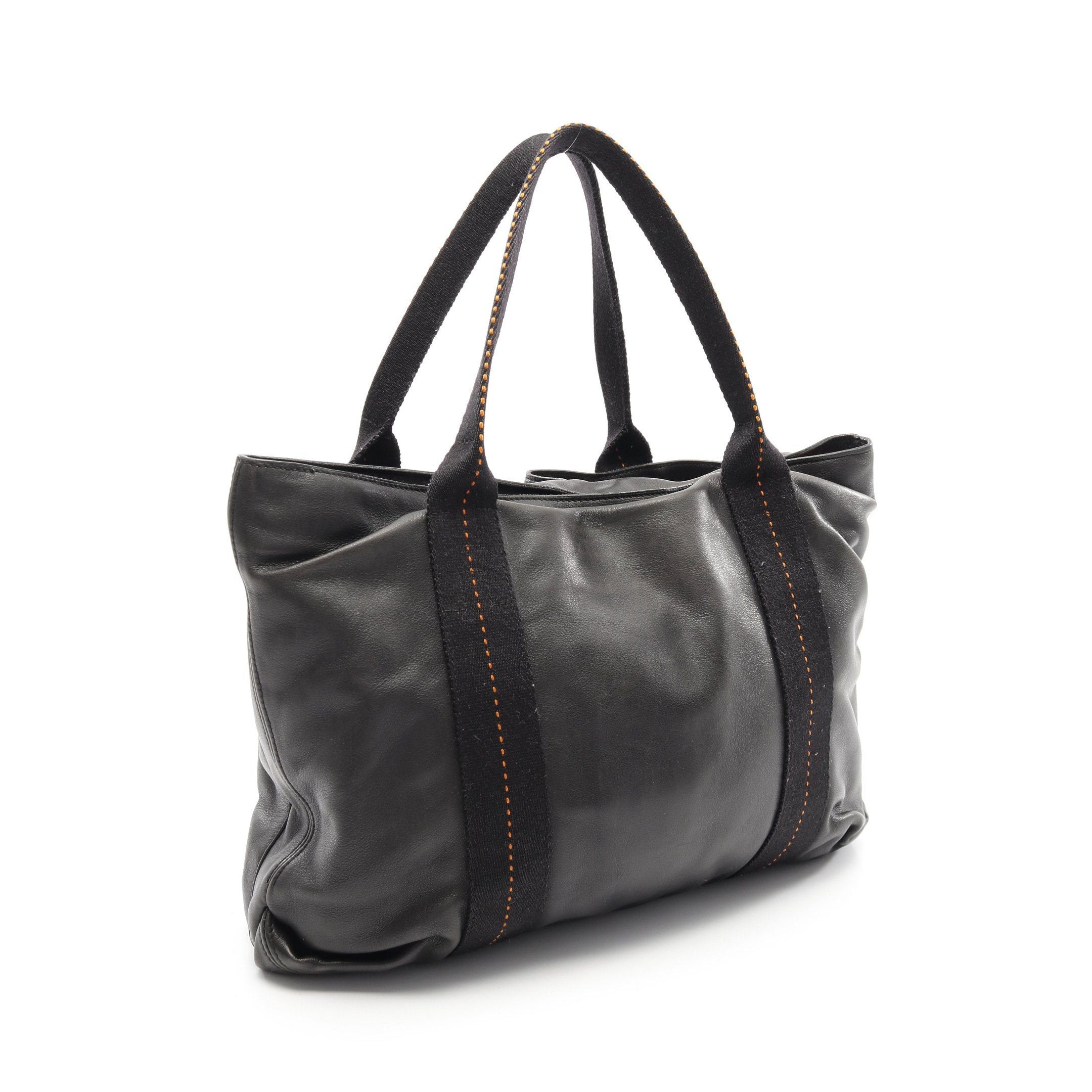 Hermes Hermes Caravan Horizontal Mm Handbag Veau Derma Black Silver Hardware Size ONE SIZE - 2 Thumbnail