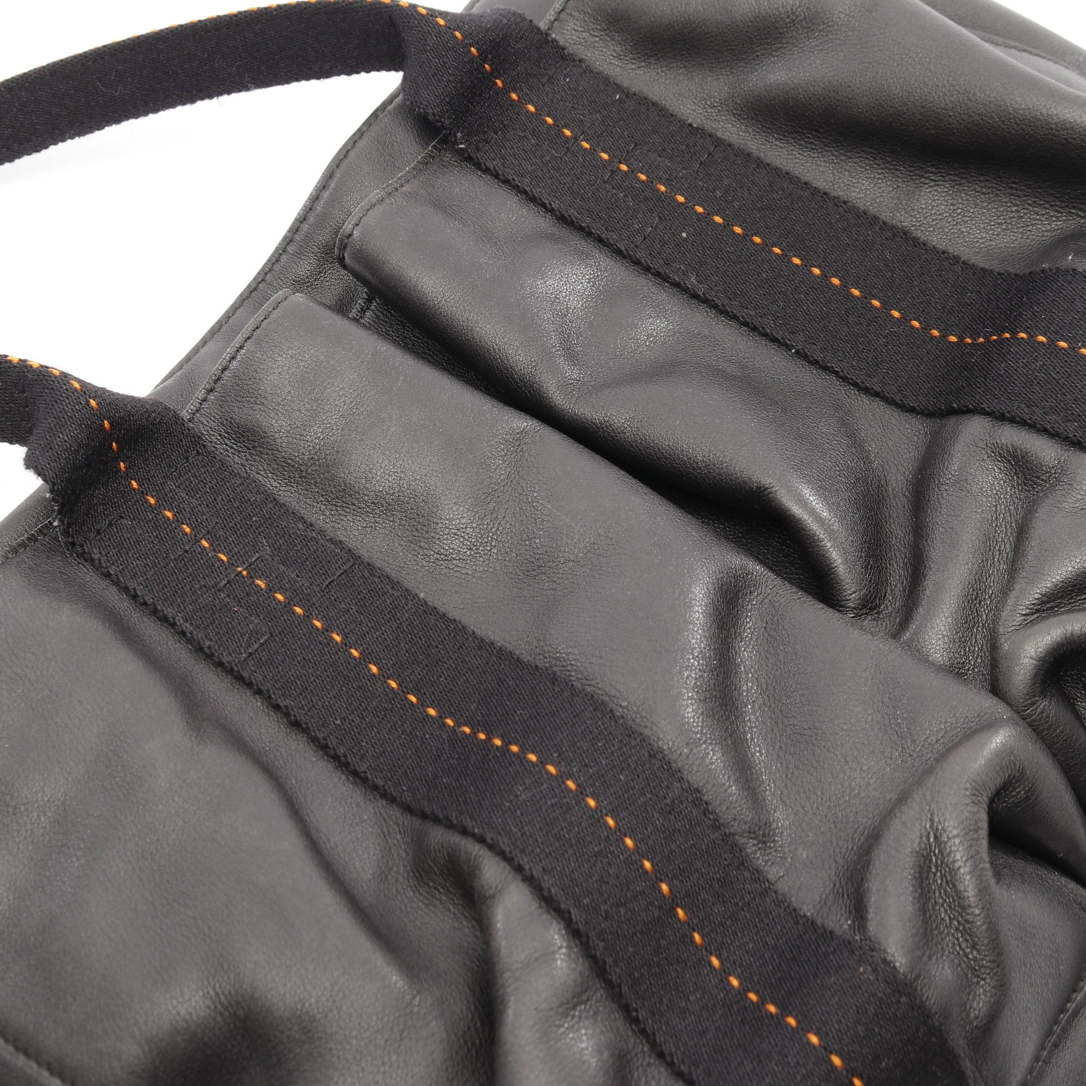 Hermes Hermes Caravan Horizontal Mm Handbag Veau Derma Black Silver Hardware Size ONE SIZE - 5 Thumbnail