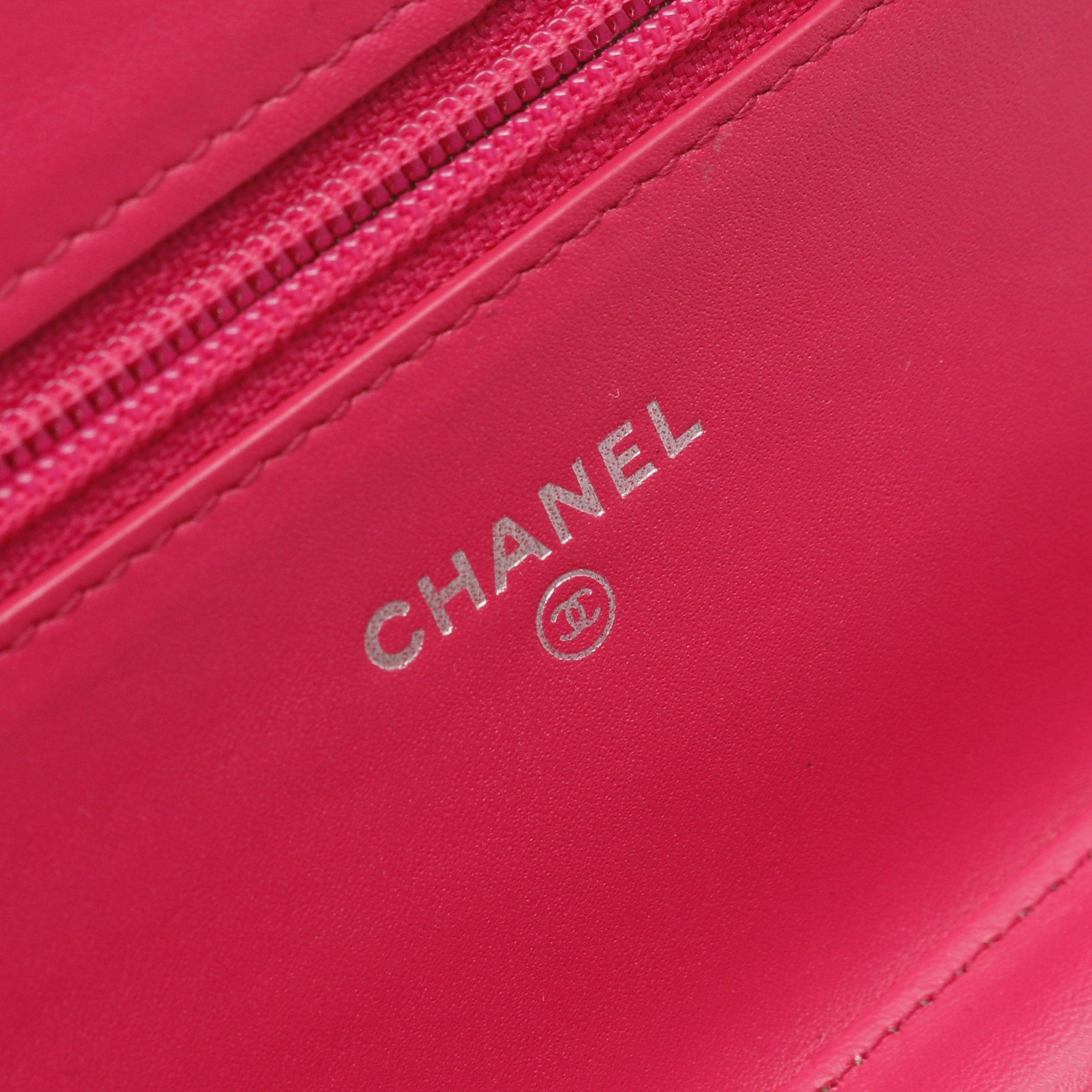 Chanel Chanel Boy Chanel Matelasse Chain Wallet Velor Lambskin Pink Purple Silver Hardware Size ONE SIZE - 4 Thumbnail
