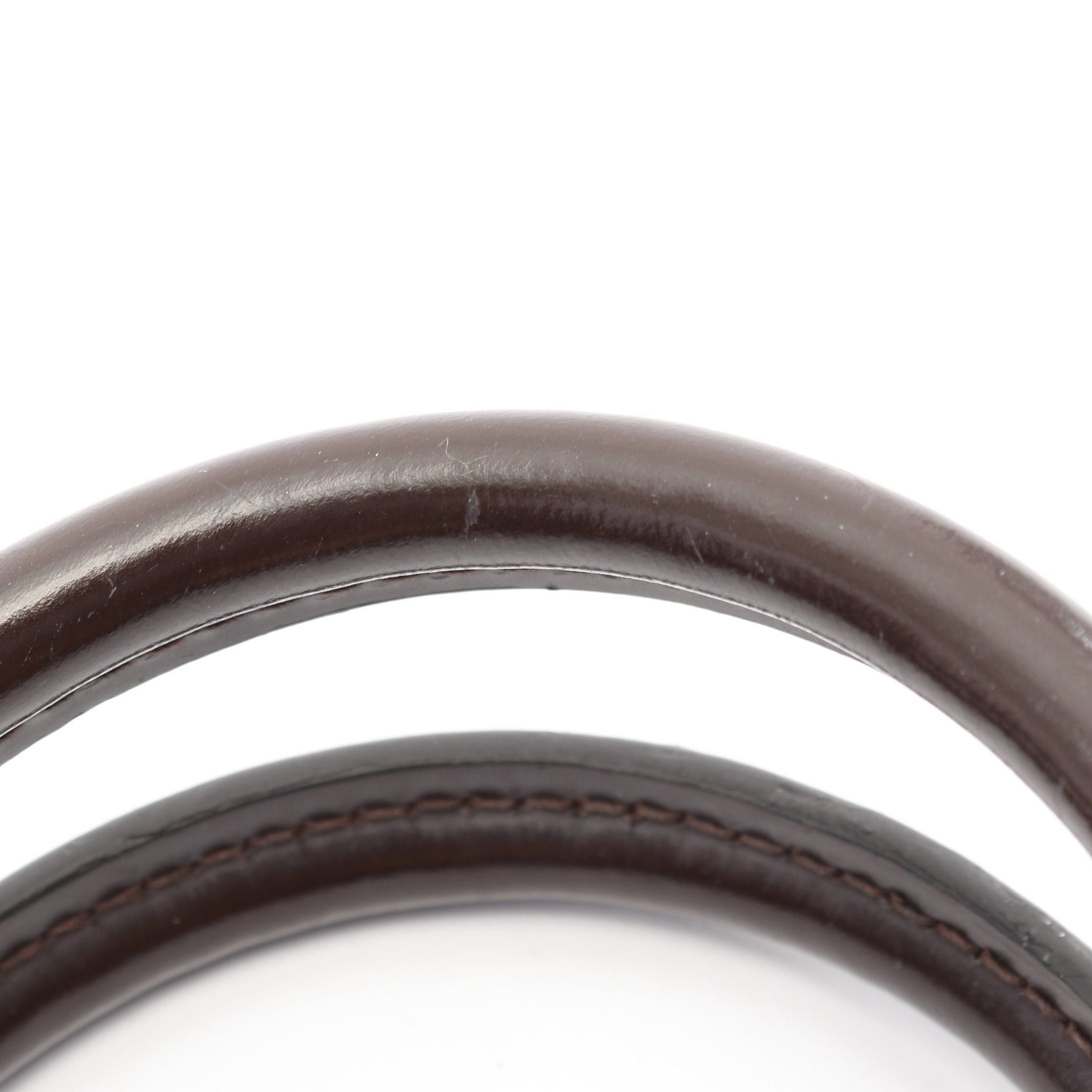 Louis Vuitton Louis Vuitton Brittany Damier Ebene Magnolia Handbag Leather Brown Coral Pink Size ONE SIZE - 8 Thumbnail