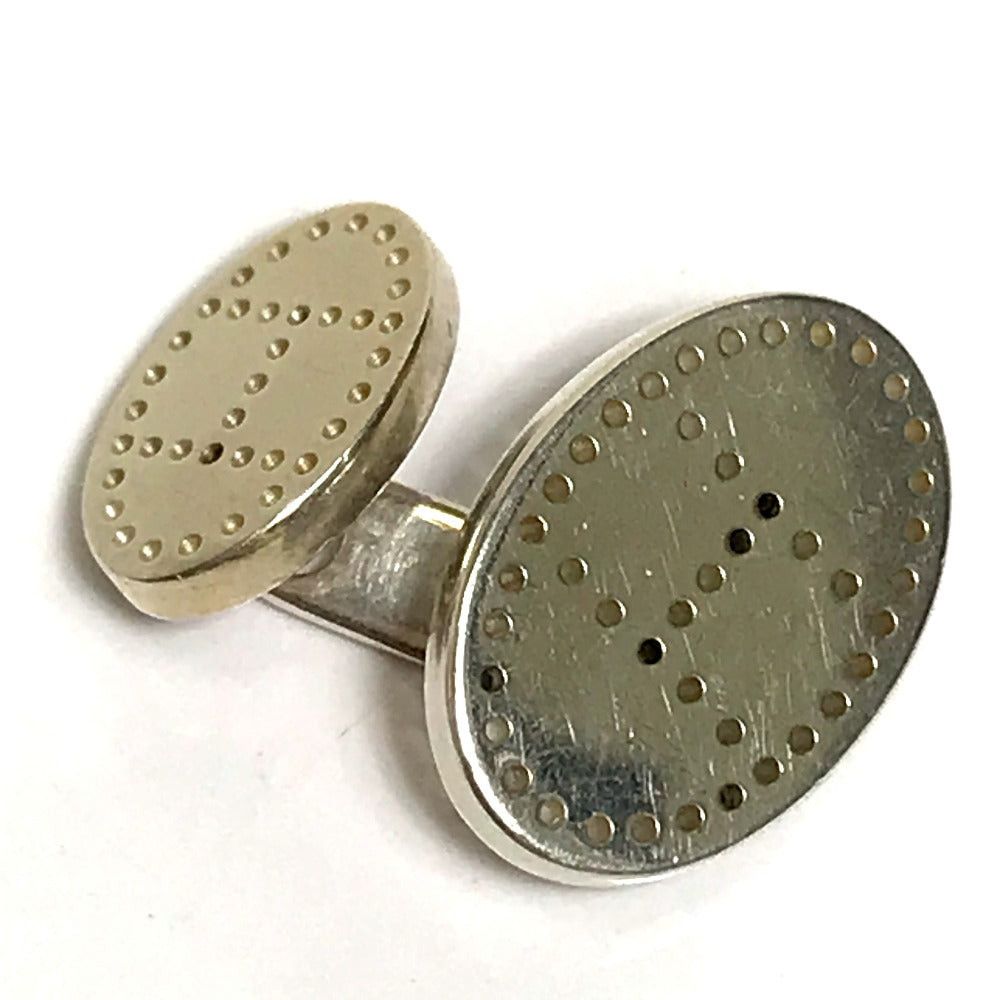 Hermes Hermes Punched Logo H Motif Evelyn Cuff Links Cuffs Sv925 Men Silver Size ONE SIZE - 5 Thumbnail