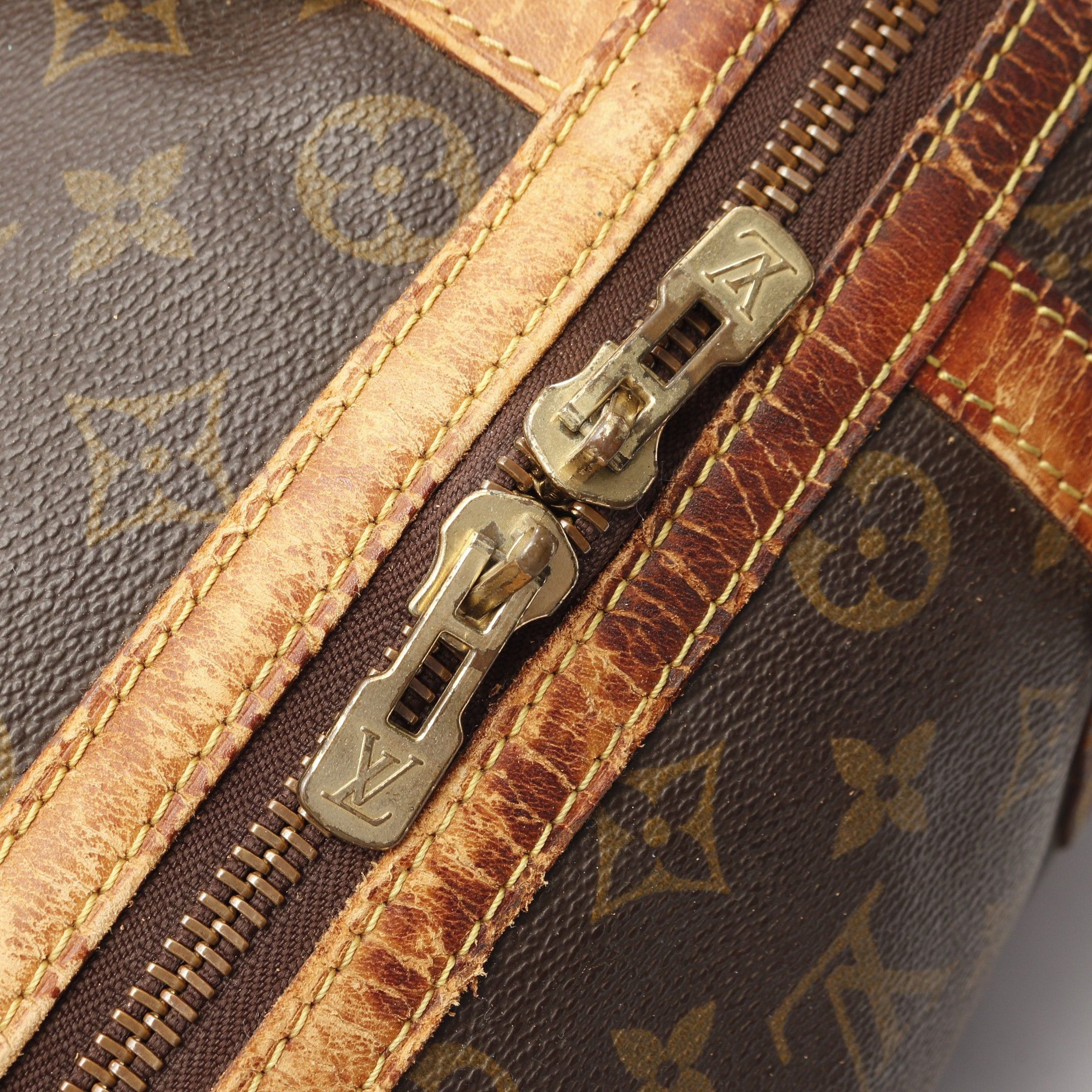 Louis Vuitton Louis Vuitton Saxople 35 Monogram Boston Bag Leather Brown Size ONE SIZE - 10 Thumbnail