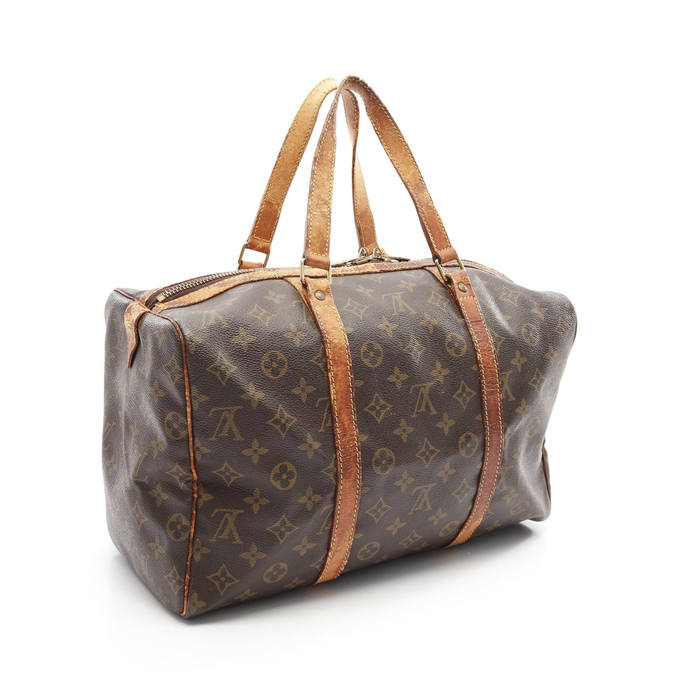 Louis Vuitton Louis Vuitton Saxople 35 Monogram Boston Bag Leather Brown Size ONE SIZE - 2 Thumbnail