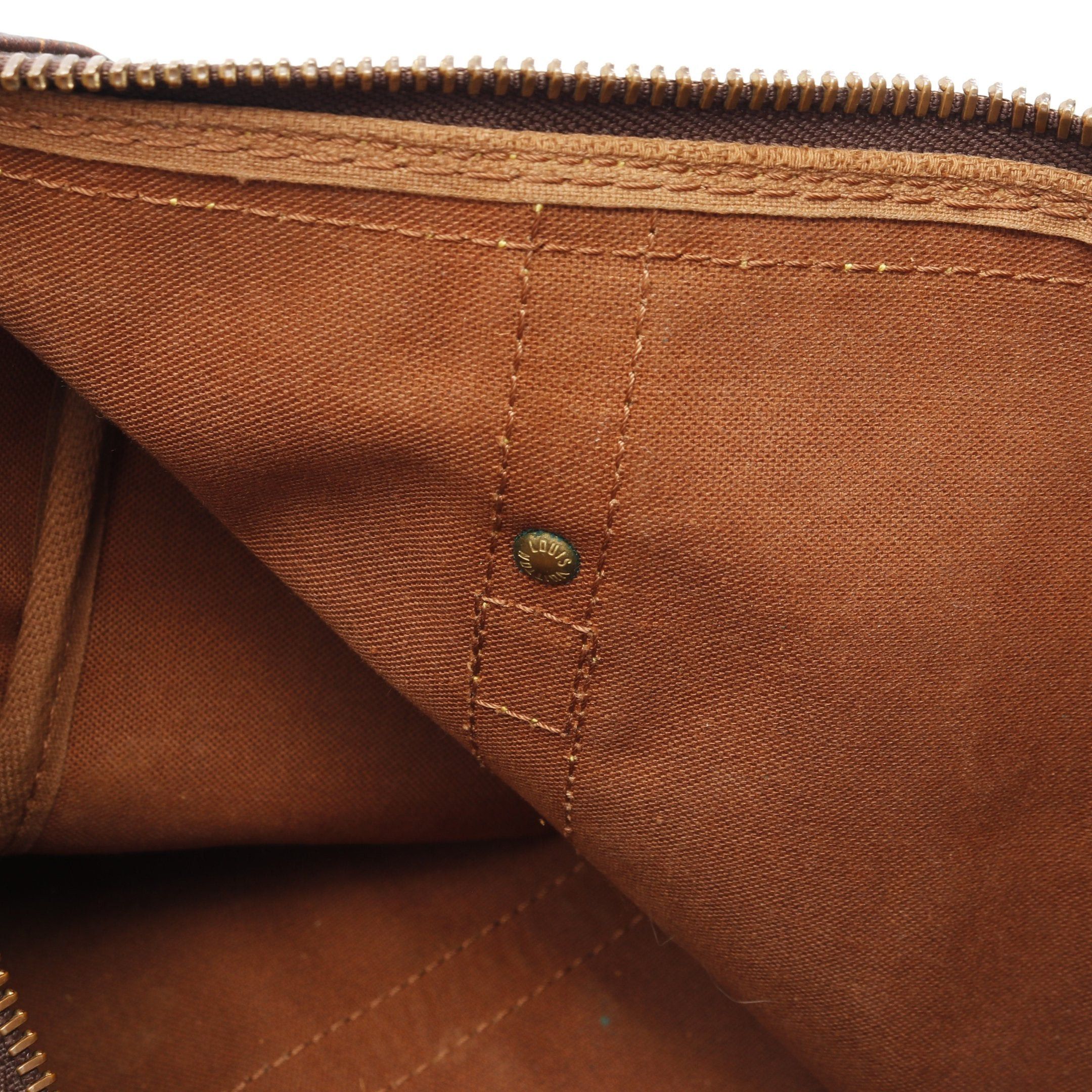 Louis Vuitton Louis Vuitton Saxople 35 Monogram Boston Bag Leather Brown Size ONE SIZE - 11 Thumbnail