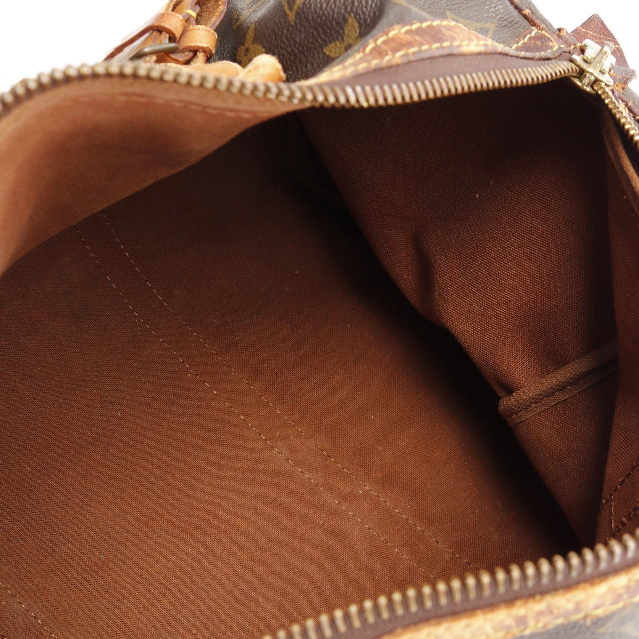 Louis Vuitton Louis Vuitton Saxople 35 Monogram Boston Bag Leather Brown Size ONE SIZE - 7 Thumbnail
