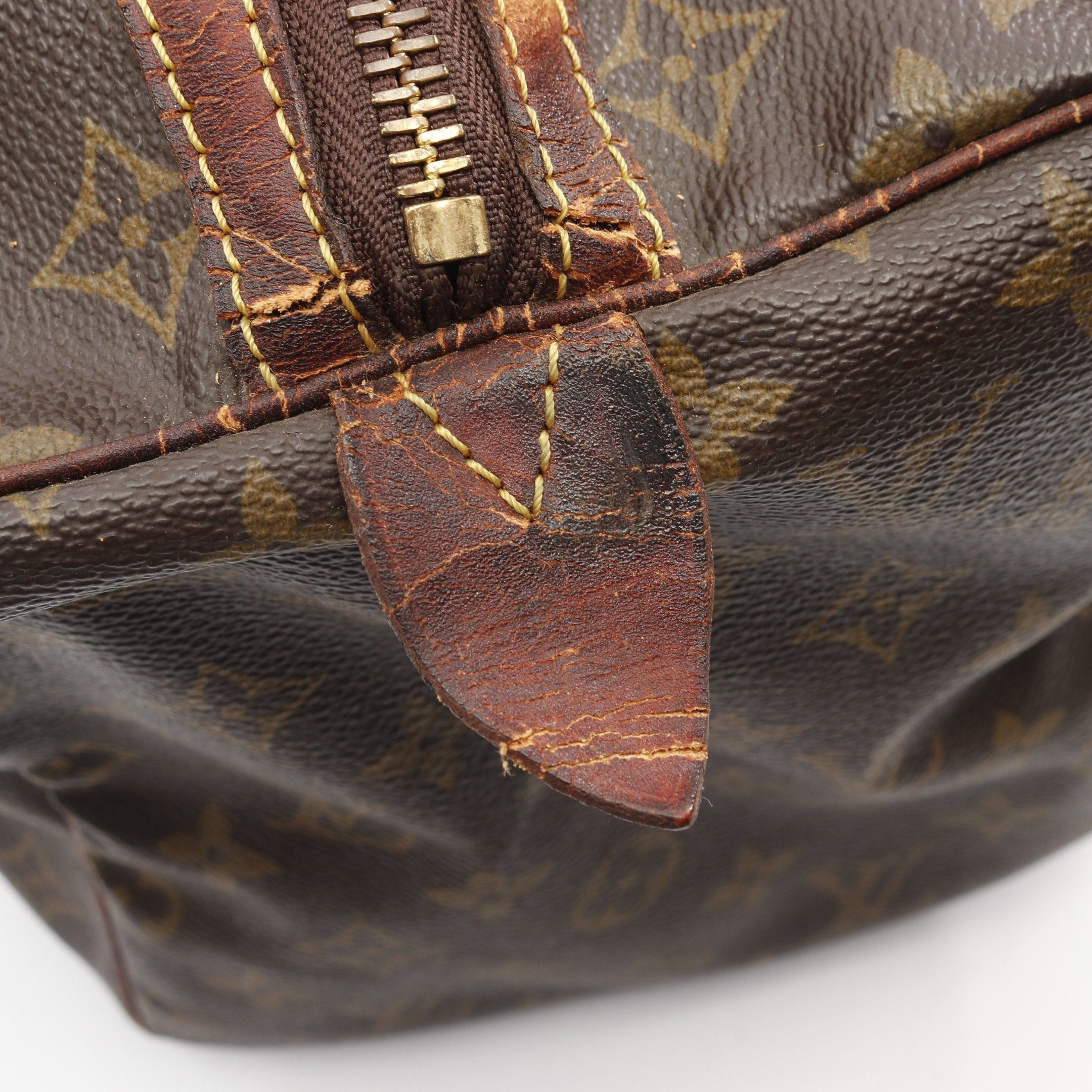 Louis Vuitton Louis Vuitton Saxople 35 Monogram Boston Bag Leather Brown Size ONE SIZE - 4 Thumbnail