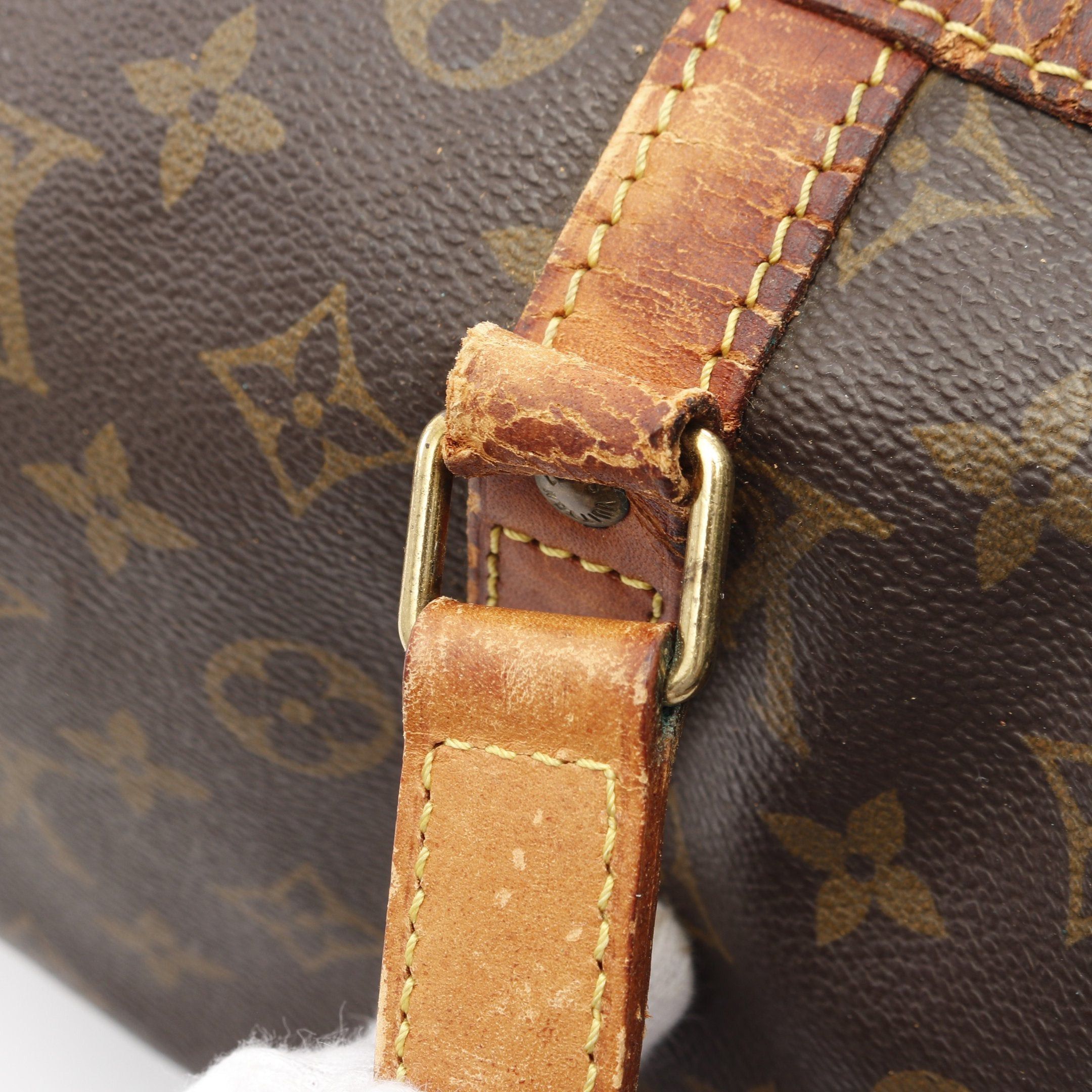 Louis Vuitton Louis Vuitton Saxople 35 Monogram Boston Bag Leather Brown Size ONE SIZE - 5 Thumbnail