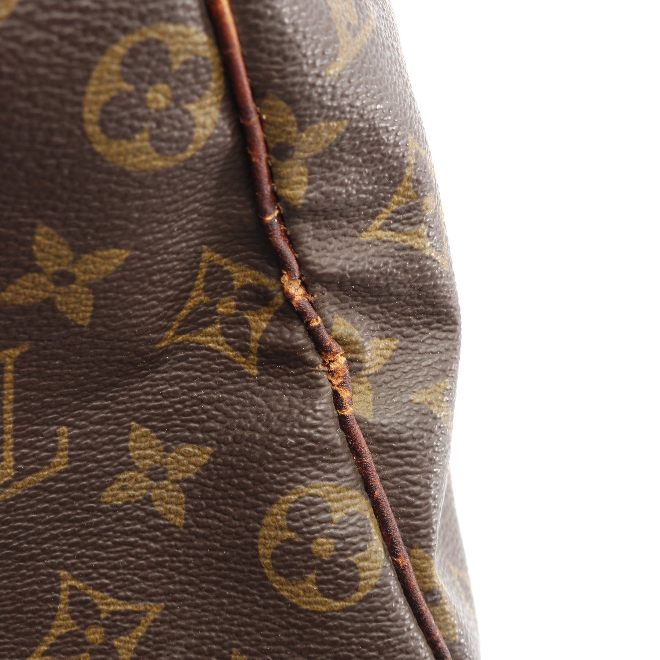Louis Vuitton Louis Vuitton Saxople 35 Monogram Boston Bag Leather Brown Size ONE SIZE - 12 Thumbnail