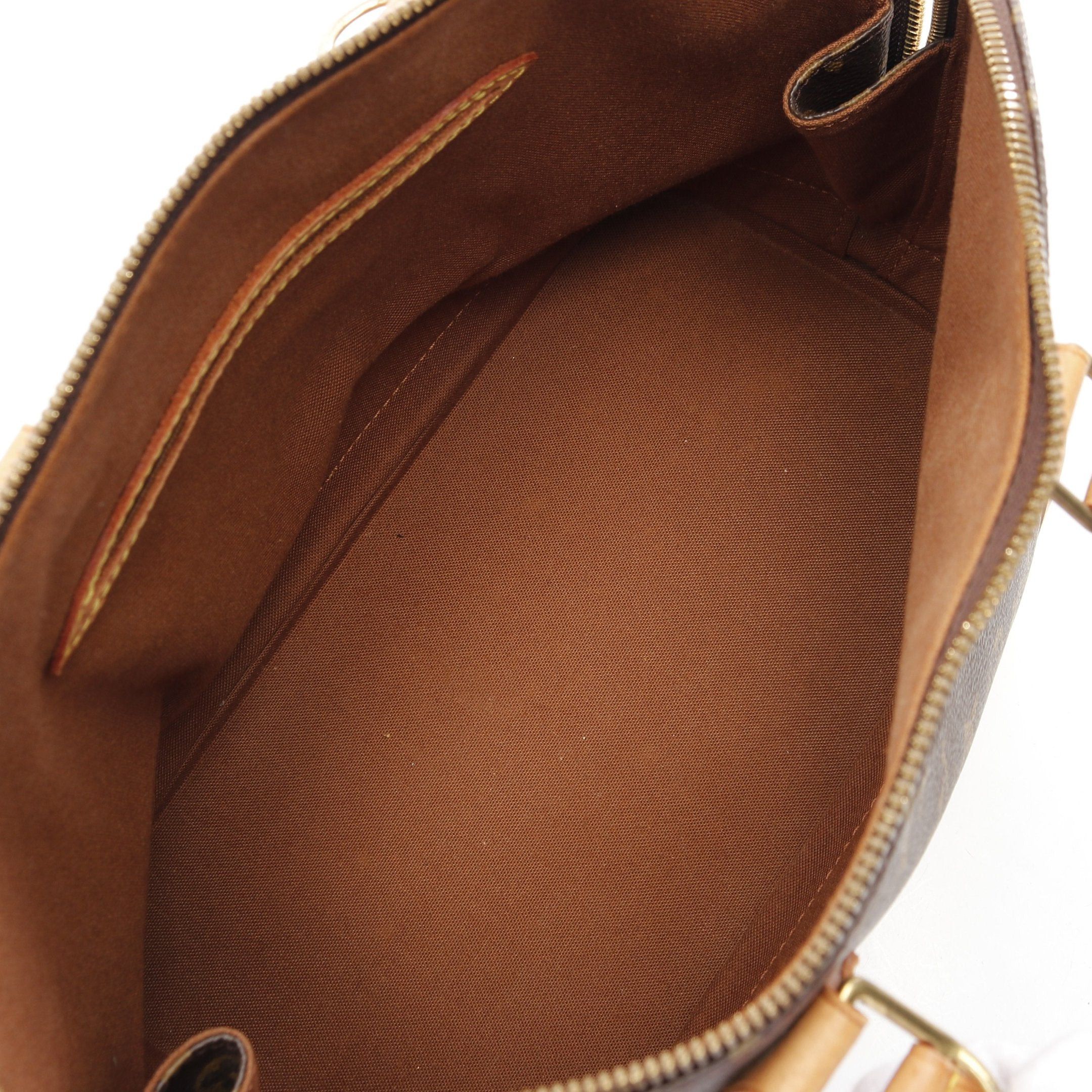 Louis Vuitton Louis Vuitton Alma Pm Monogram Handbag Leather Brown Size ONE SIZE - 3 Thumbnail