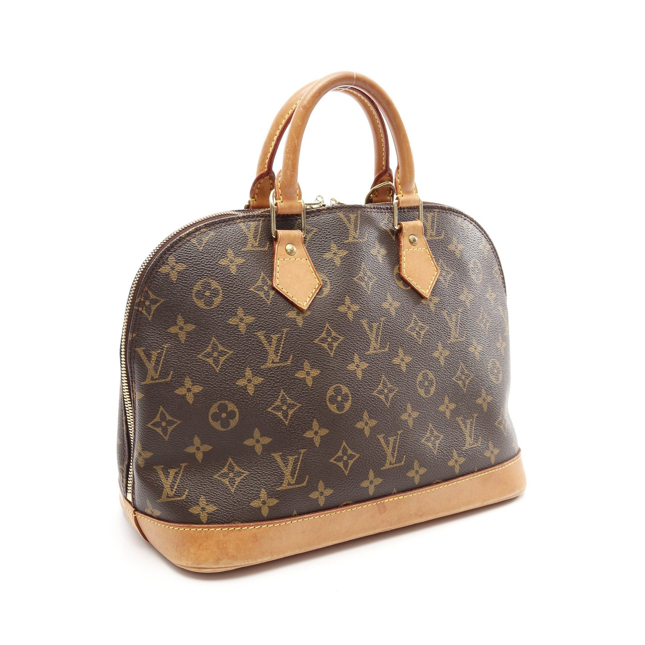 Louis Vuitton Louis Vuitton Alma Pm Monogram Handbag Leather Brown Size ONE SIZE - 2 Thumbnail