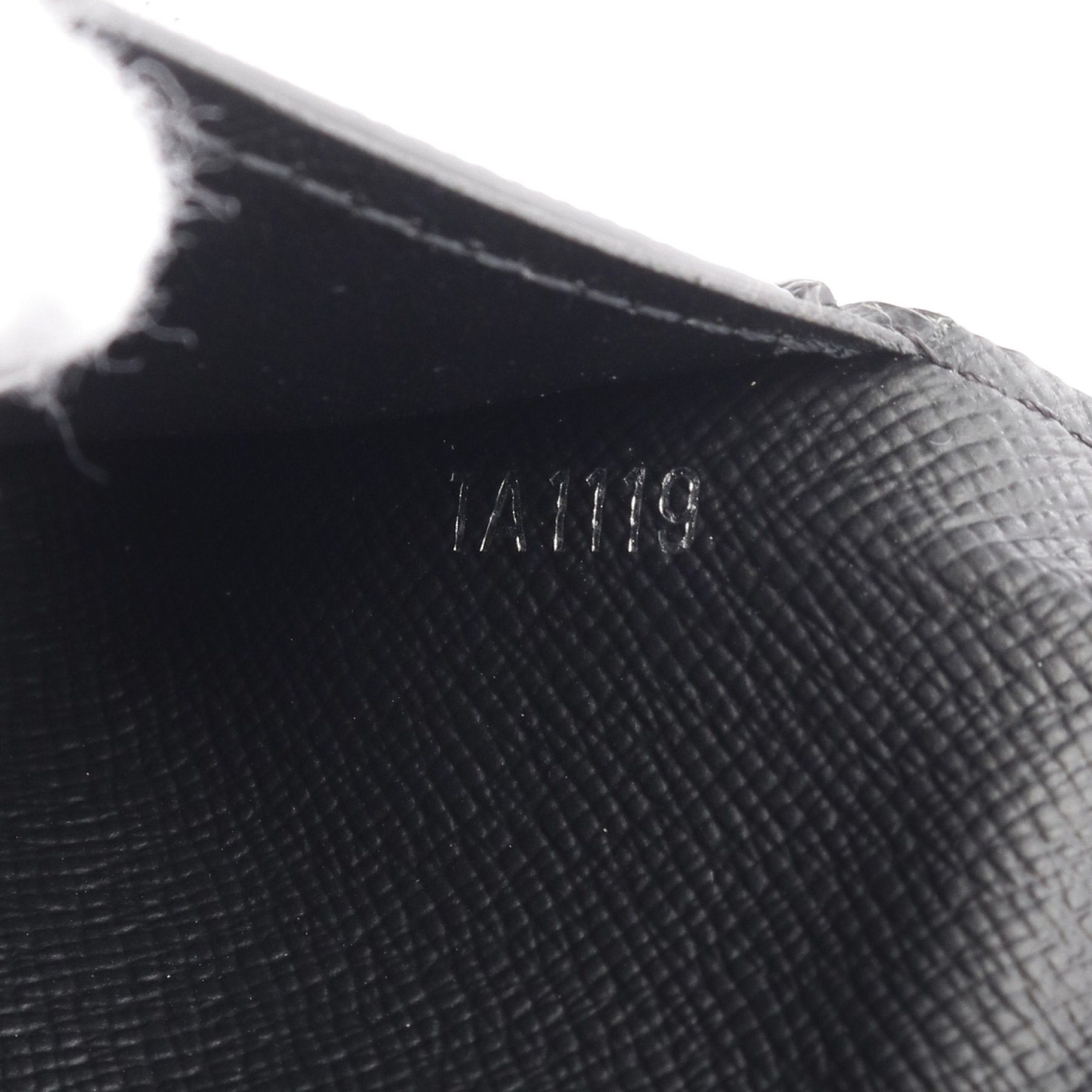 Louis Vuitton Louis Vuitton Portefeuil Brother Taiga Ardoise Bi-Fold Long Wallet Leather Black Size ONE SIZE - 5 Thumbnail