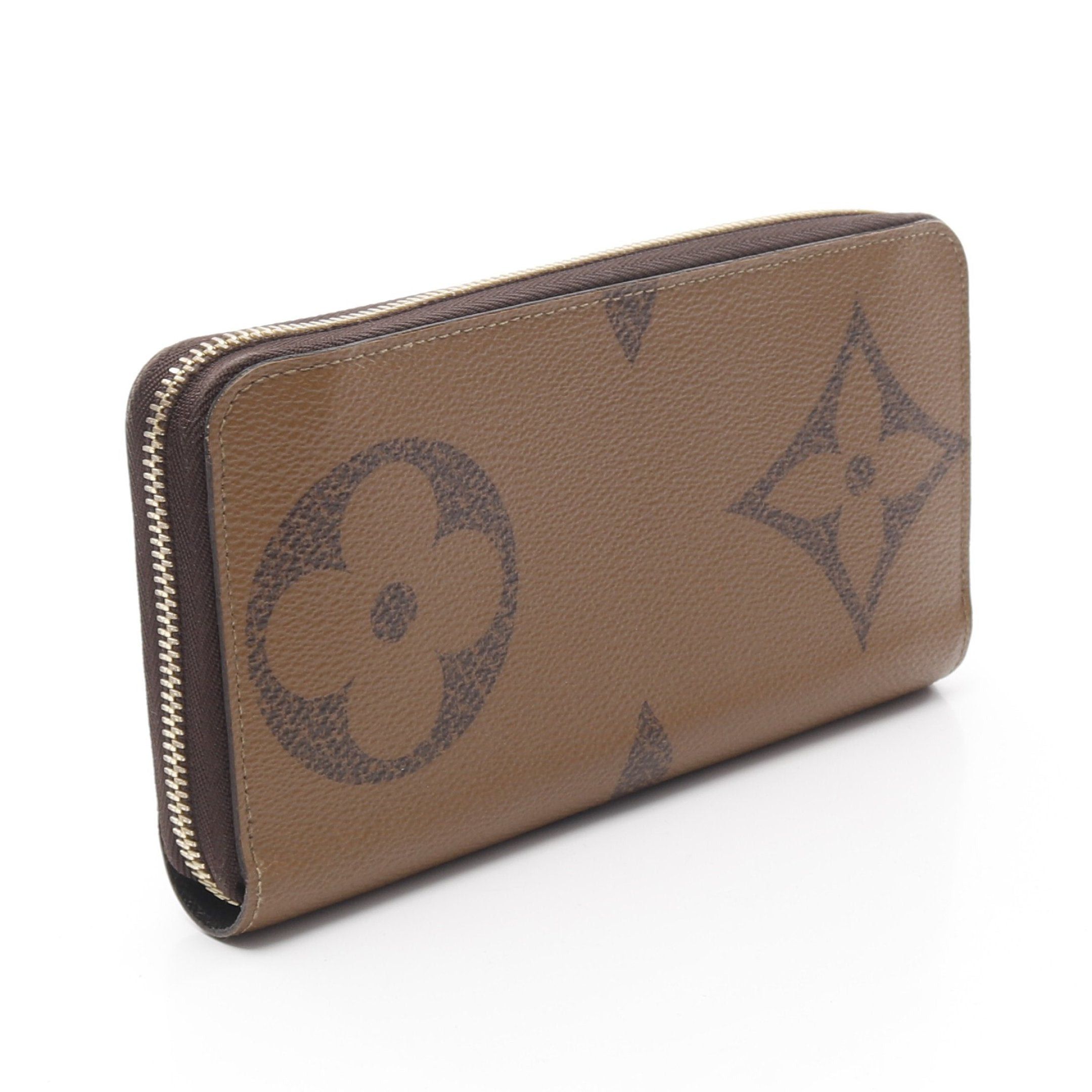 Louis Vuitton Louis Vuitton Zippy Wallet Monogram Giant Reverse Round Zipper Long Leather Light Brown Size ONE SIZE - 2 Thumbnail