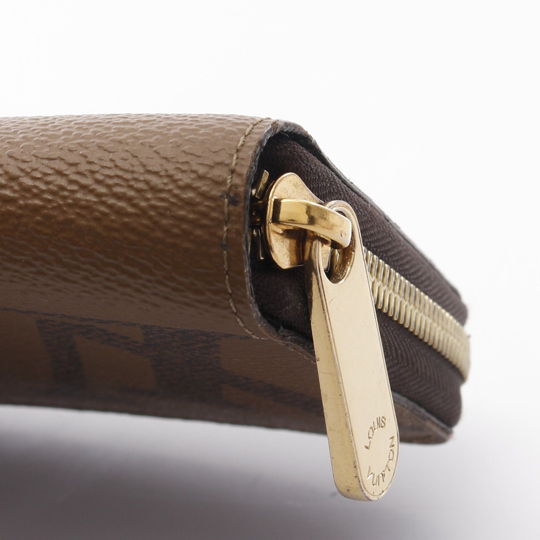Louis Vuitton Louis Vuitton Zippy Wallet Monogram Giant Reverse Round Zipper Long Leather Light Brown Size ONE SIZE - 9 Thumbnail