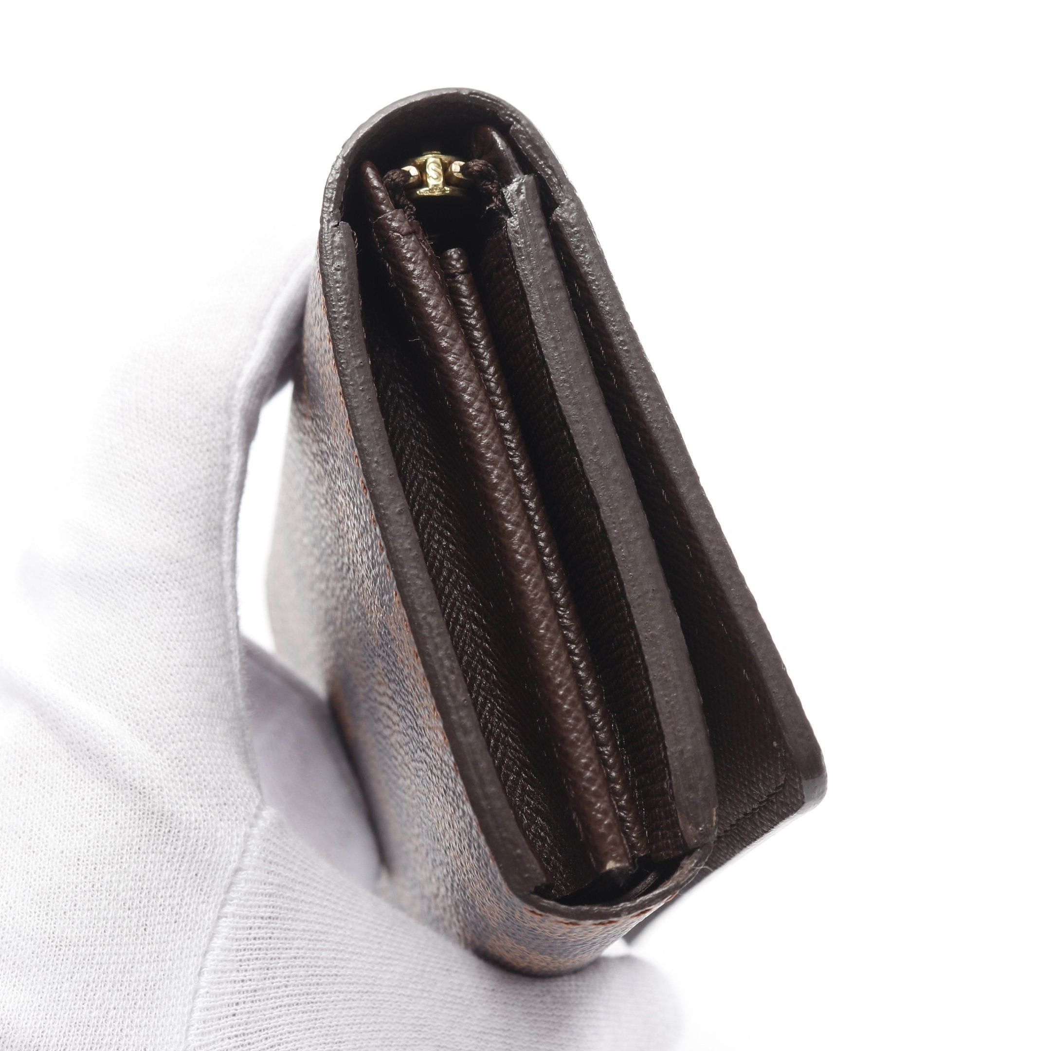 Louis Vuitton Louis Vuitton Portefeuil Tresor Damier Ebene Bi-Fold Wallet Brown Size ONE SIZE - 8 Thumbnail