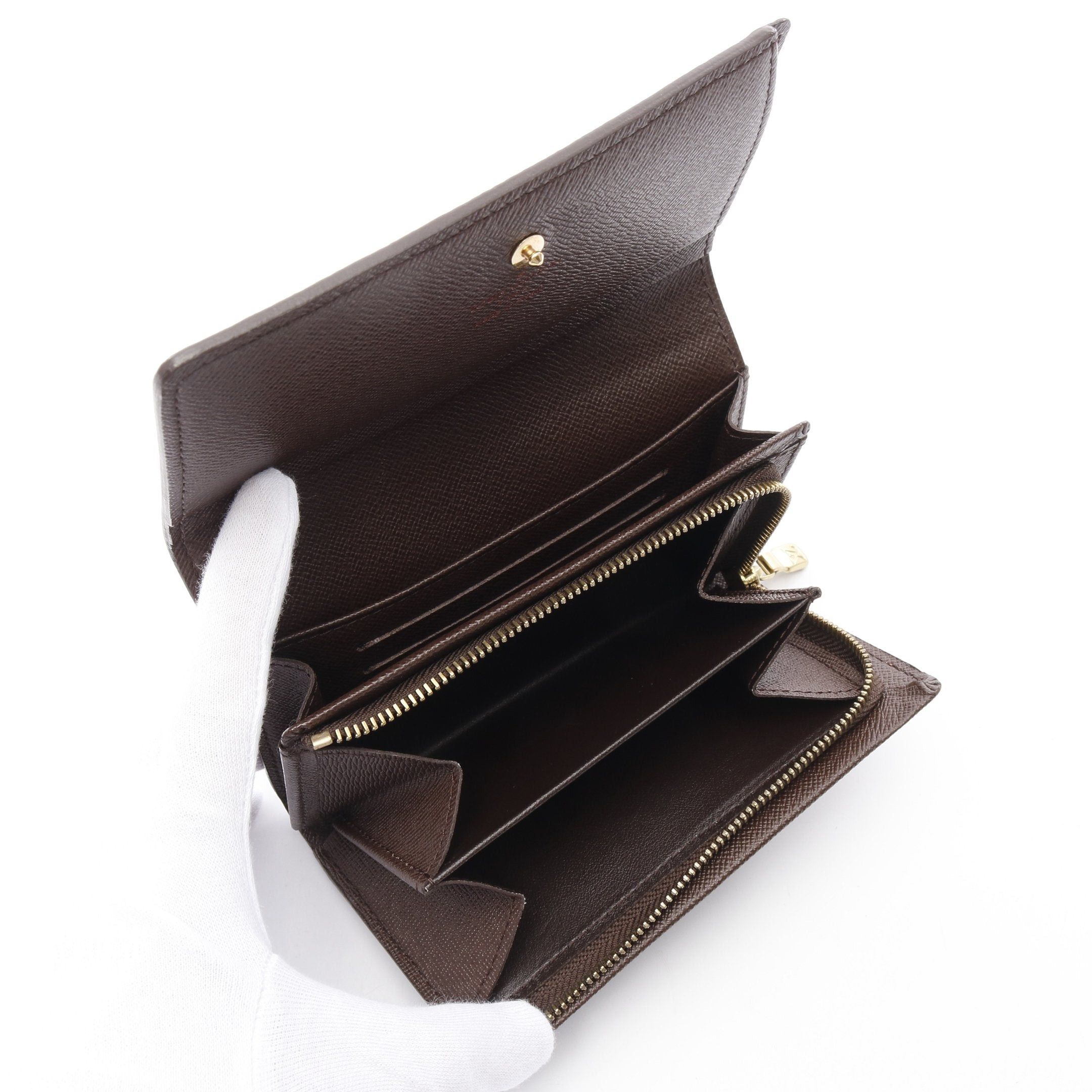 Louis Vuitton Louis Vuitton Portefeuil Tresor Damier Ebene Bi-Fold Wallet Brown Size ONE SIZE - 3 Thumbnail