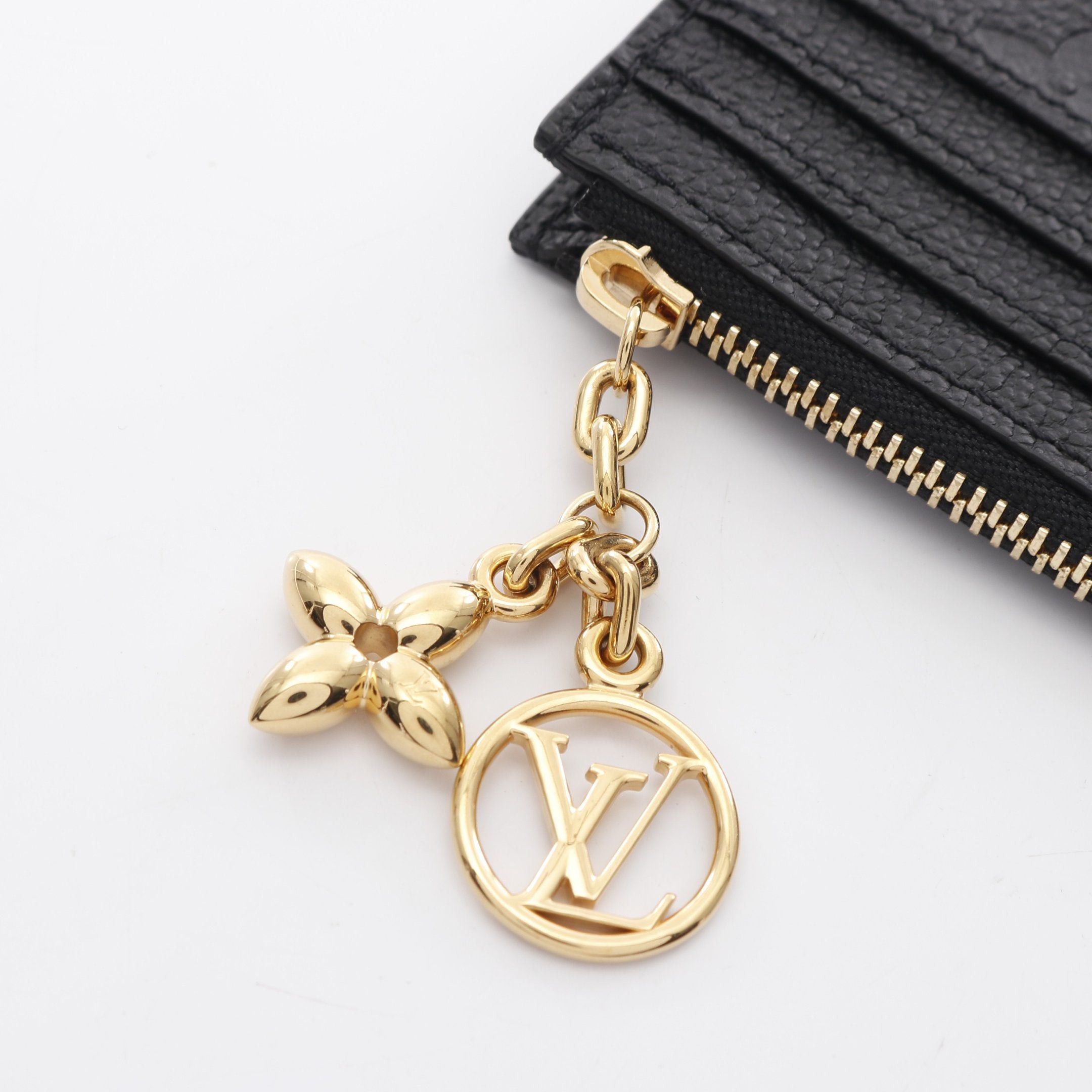 Louis Vuitton Louis Vuitton Porto Cult Flora Monogram Empreinte Noir Card Case Coin Purse Leather Black Size ONE SIZE - 6 Thumbnail