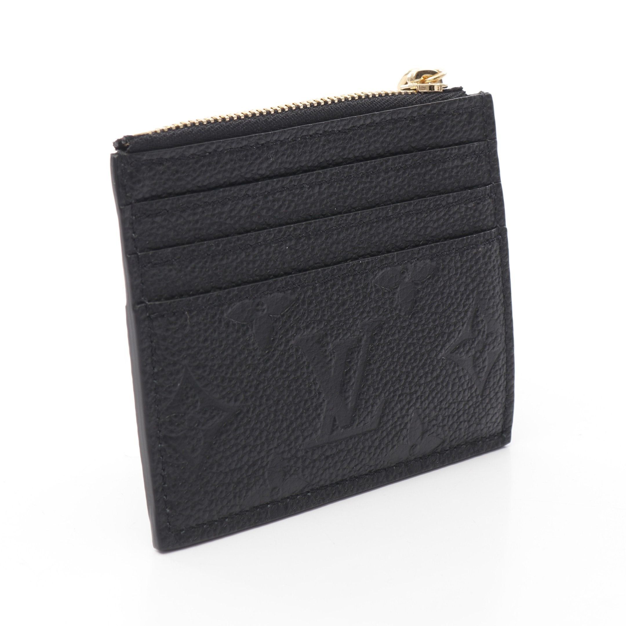 Louis Vuitton Louis Vuitton Porto Cult Flora Monogram Empreinte Noir Card Case Coin Purse Leather Black Size ONE SIZE - 2 Thumbnail