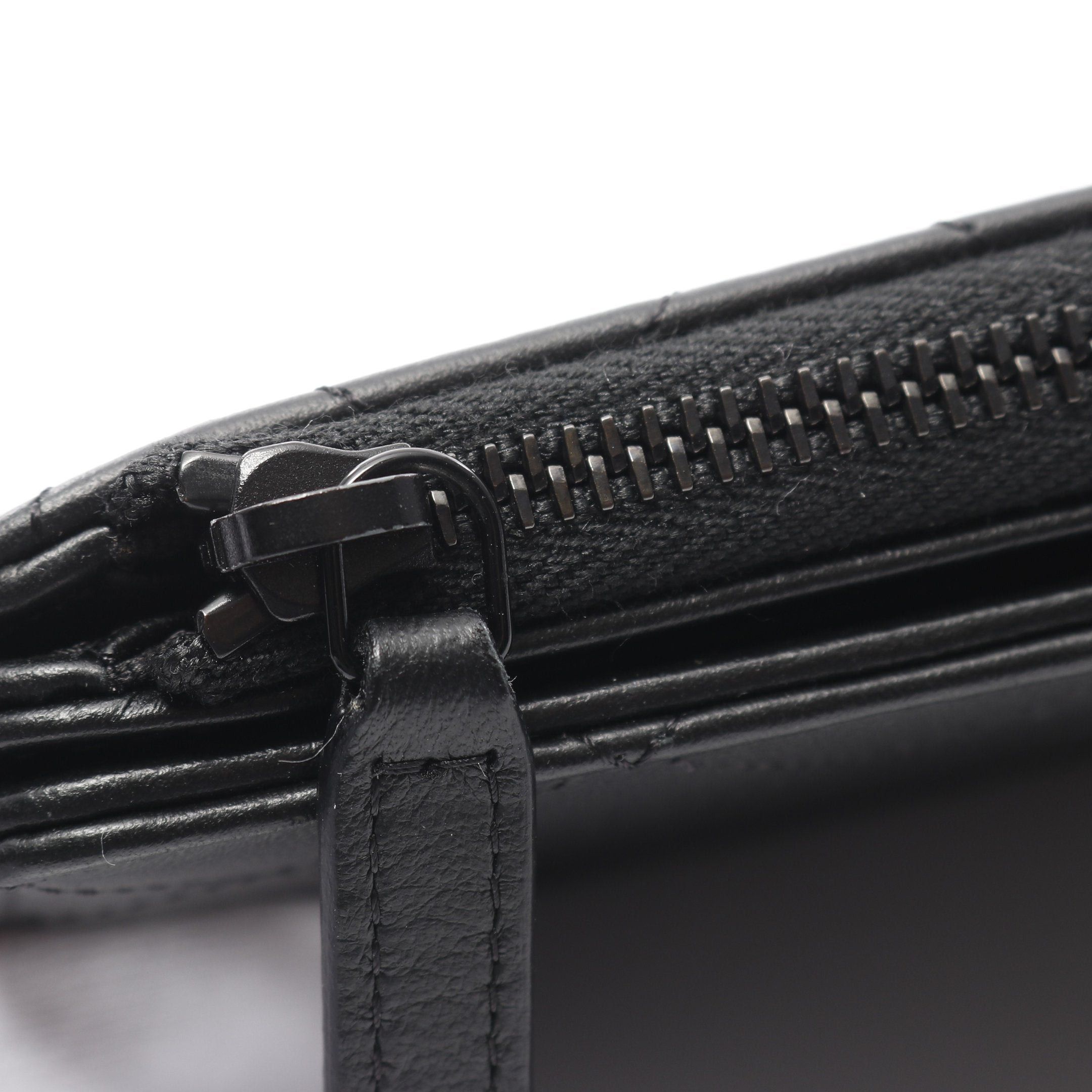 Chanel Chanel Matelasse Saw Black Bi-Fold Long Wallet Leather Silver Hardware Size ONE SIZE - 7 Thumbnail
