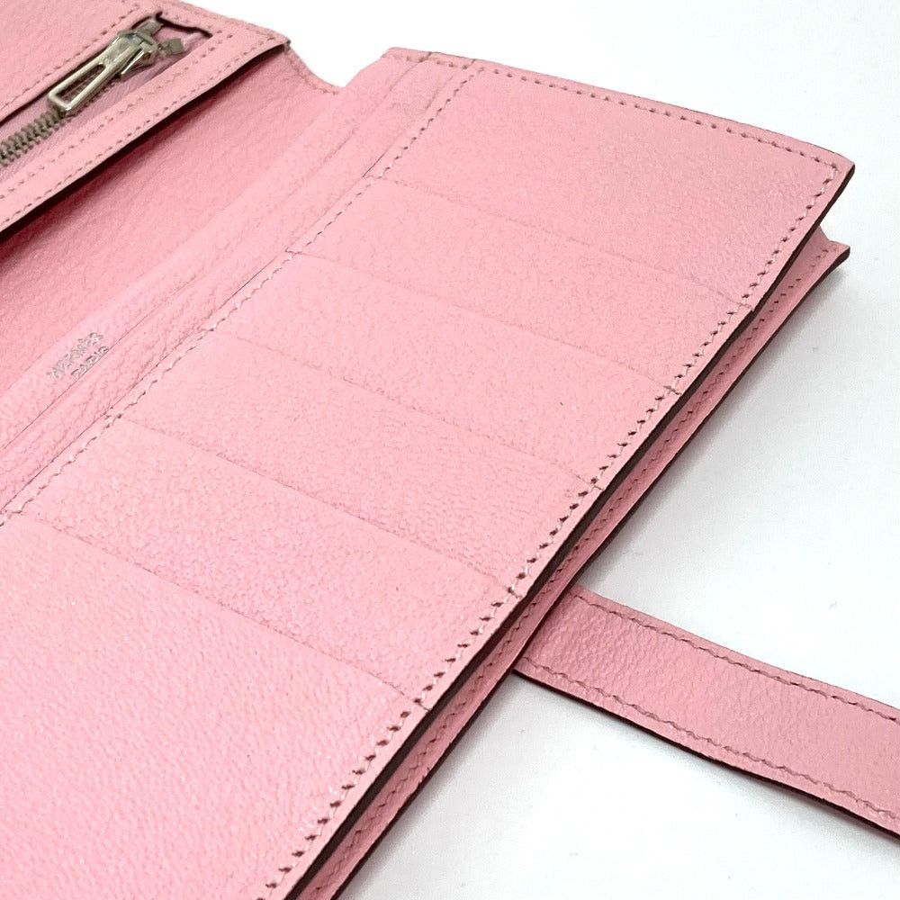 Hermes Hermes Metal Part For Mounting A Fittings Or Fixtures In Bracke Bare Souffle Gusseted (E.G. Shoes) Long Wallet Chevre Misol Women Rose Cherry Pink Size ONE SIZE - 7 Thumbnail