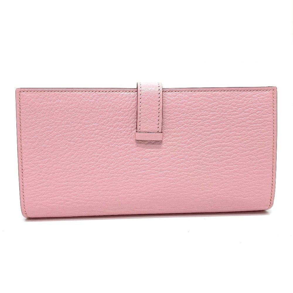 Hermes Hermes Metal Part For Mounting A Fittings Or Fixtures In Bracke Bare Souffle Gusseted (E.G. Shoes) Long Wallet Chevre Misol Women Rose Cherry Pink Size ONE SIZE - 2 Thumbnail