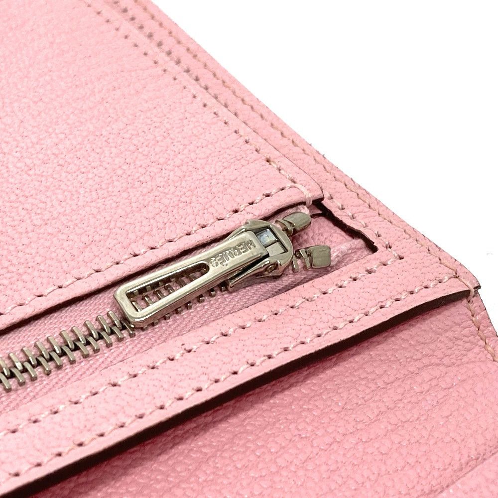 Hermes Hermes Metal Part For Mounting A Fittings Or Fixtures In Bracke Bare Souffle Gusseted (E.G. Shoes) Long Wallet Chevre Misol Women Rose Cherry Pink Size ONE SIZE - 8 Thumbnail