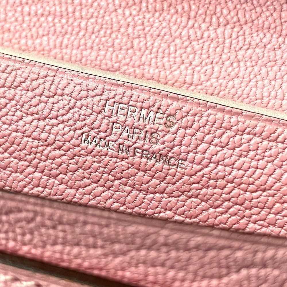 Hermes Hermes Metal Part For Mounting A Fittings Or Fixtures In Bracke Bare Souffle Gusseted (E.G. Shoes) Long Wallet Chevre Misol Women Rose Cherry Pink Size ONE SIZE - 11 Thumbnail